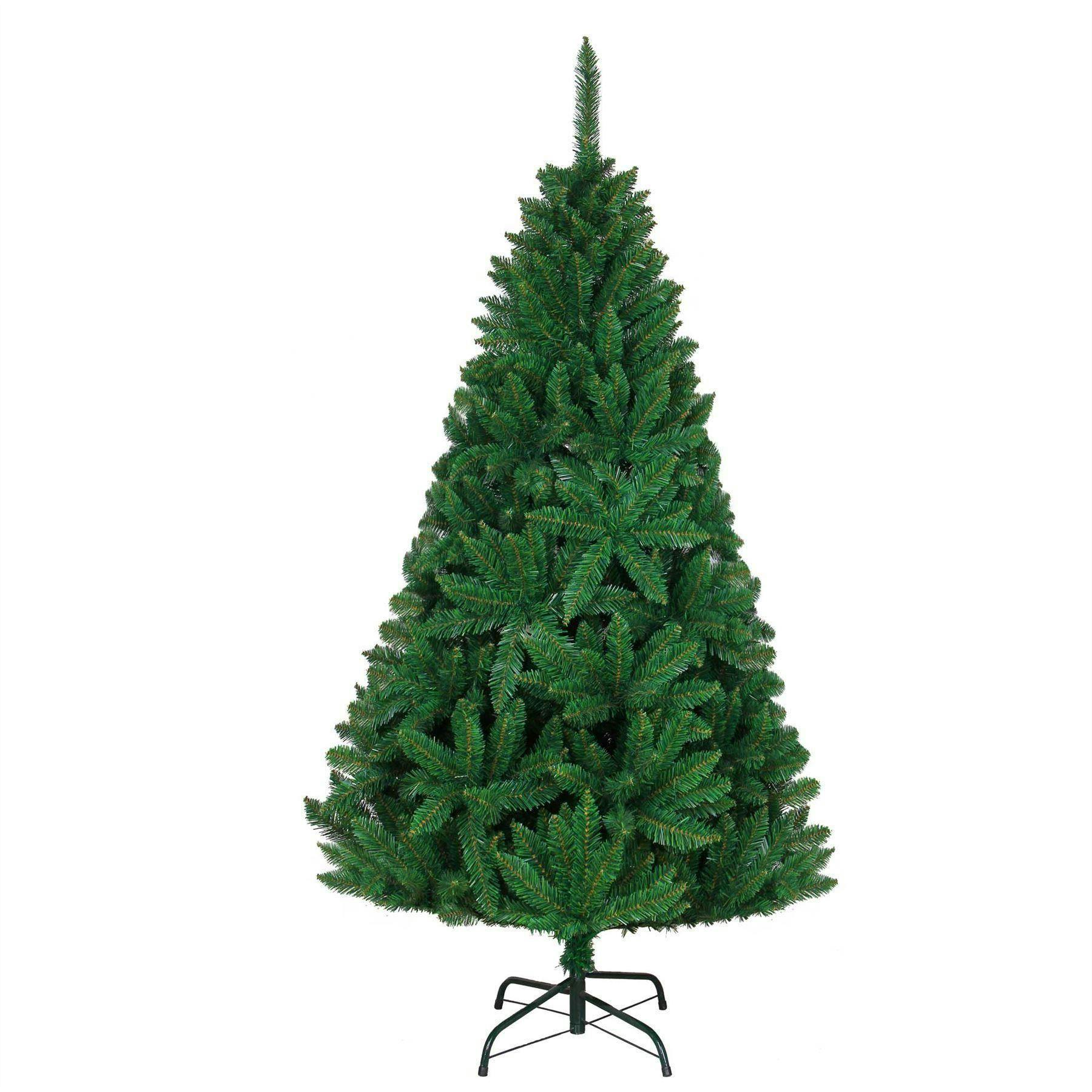 6ft/1.8m Green Bushy Imperial Pine Artificial Deluxe Christmas Tree Hinged Branches 730 Pencil Point Tips with Metal Stand Xmas Home Decorations - Image 2