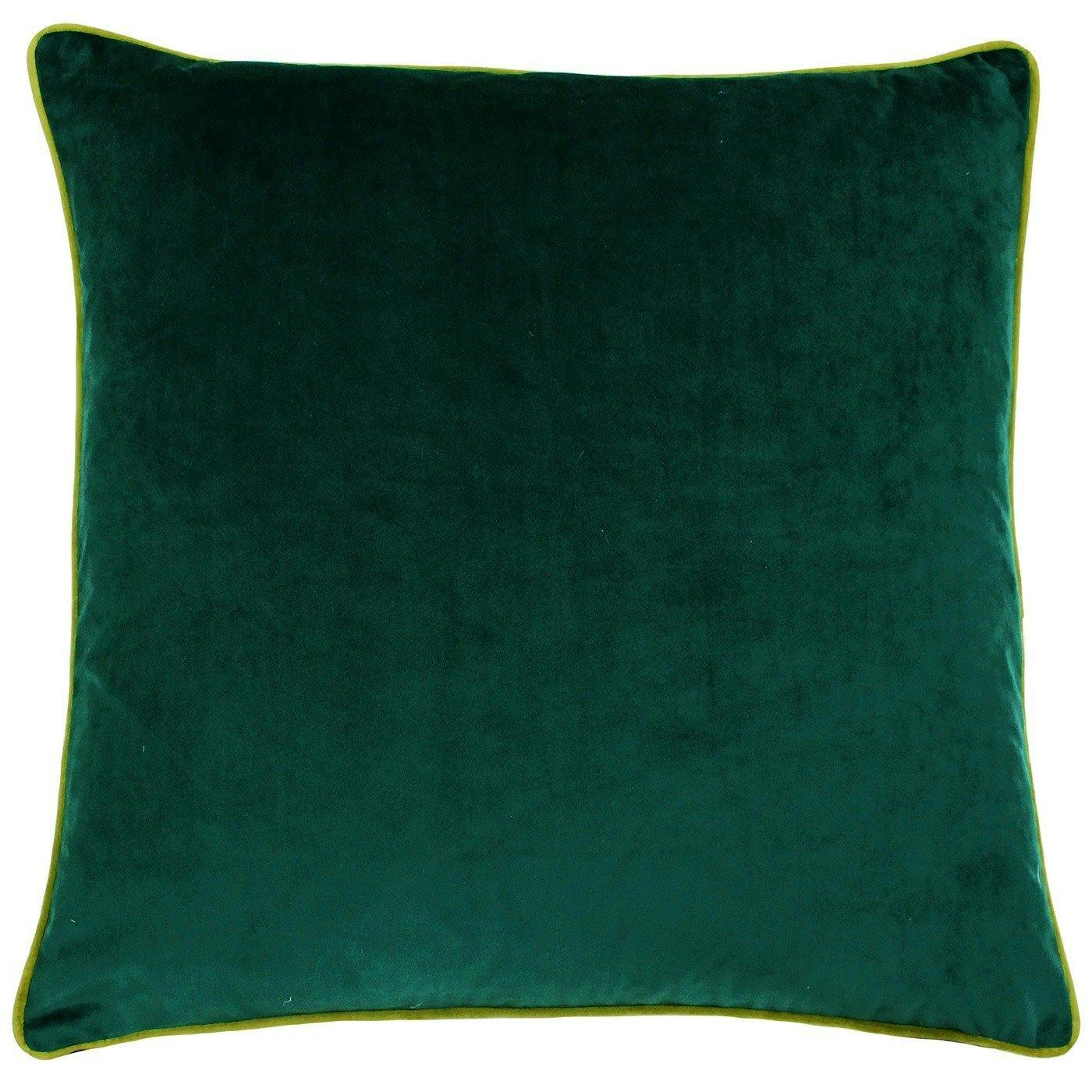 Rackhams Green Meridian Cushion Cover - Emerald /Moss - 55X55cm - Emerald /Moss - 100% Polyester