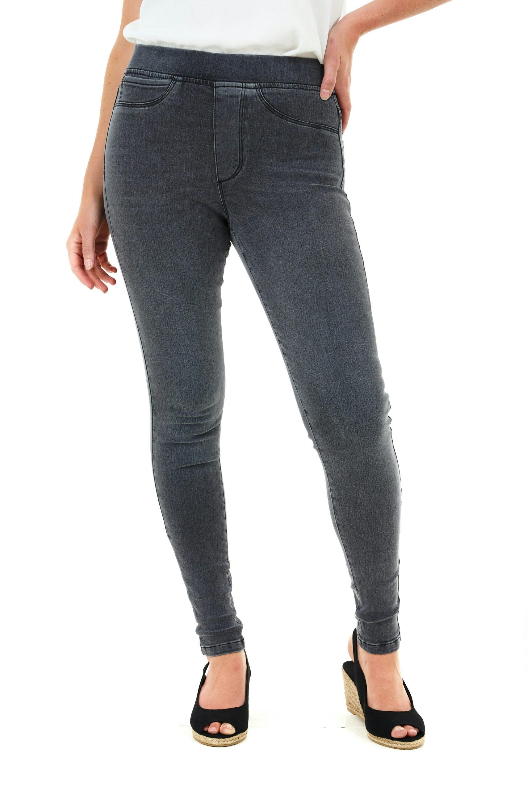 Smart Living Women's Grey Stylish Skinny Fit Denim Jeggings With Pockets - Trendy & Comfy - 22