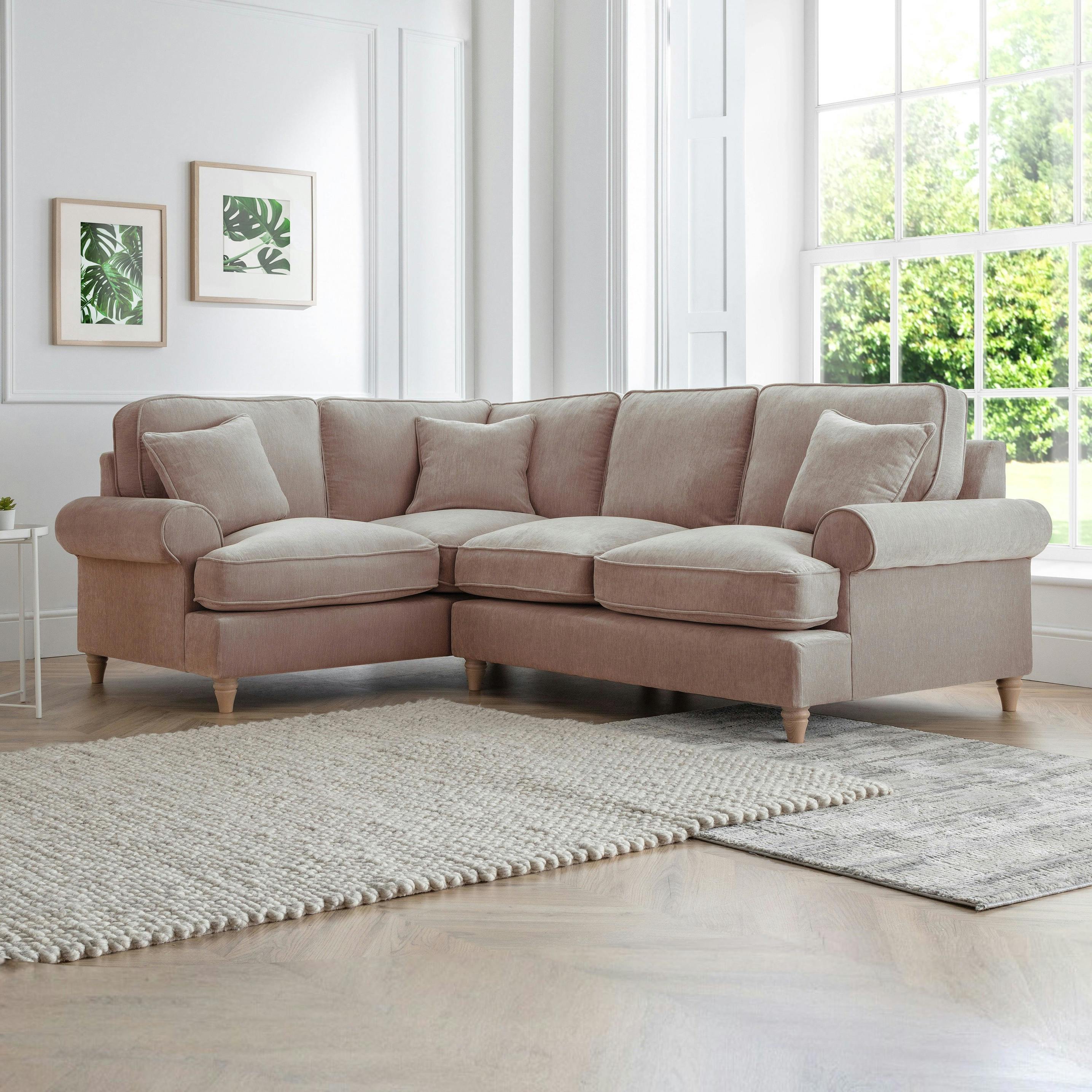Rackhams The Bromfield Left Hand Corner Sofa - Putty