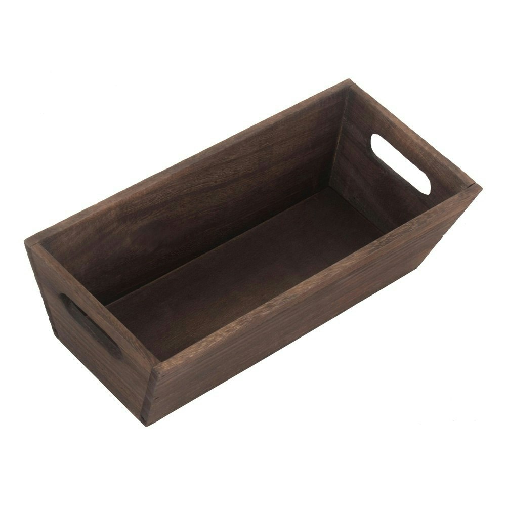 Rackhams Dark Wooden Packing Trough