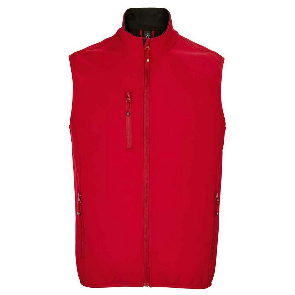 Sols Men's Red Falcon Softshell Recycled Body Warmer - Pepper - 3XL - Pepper - 100% Mixed