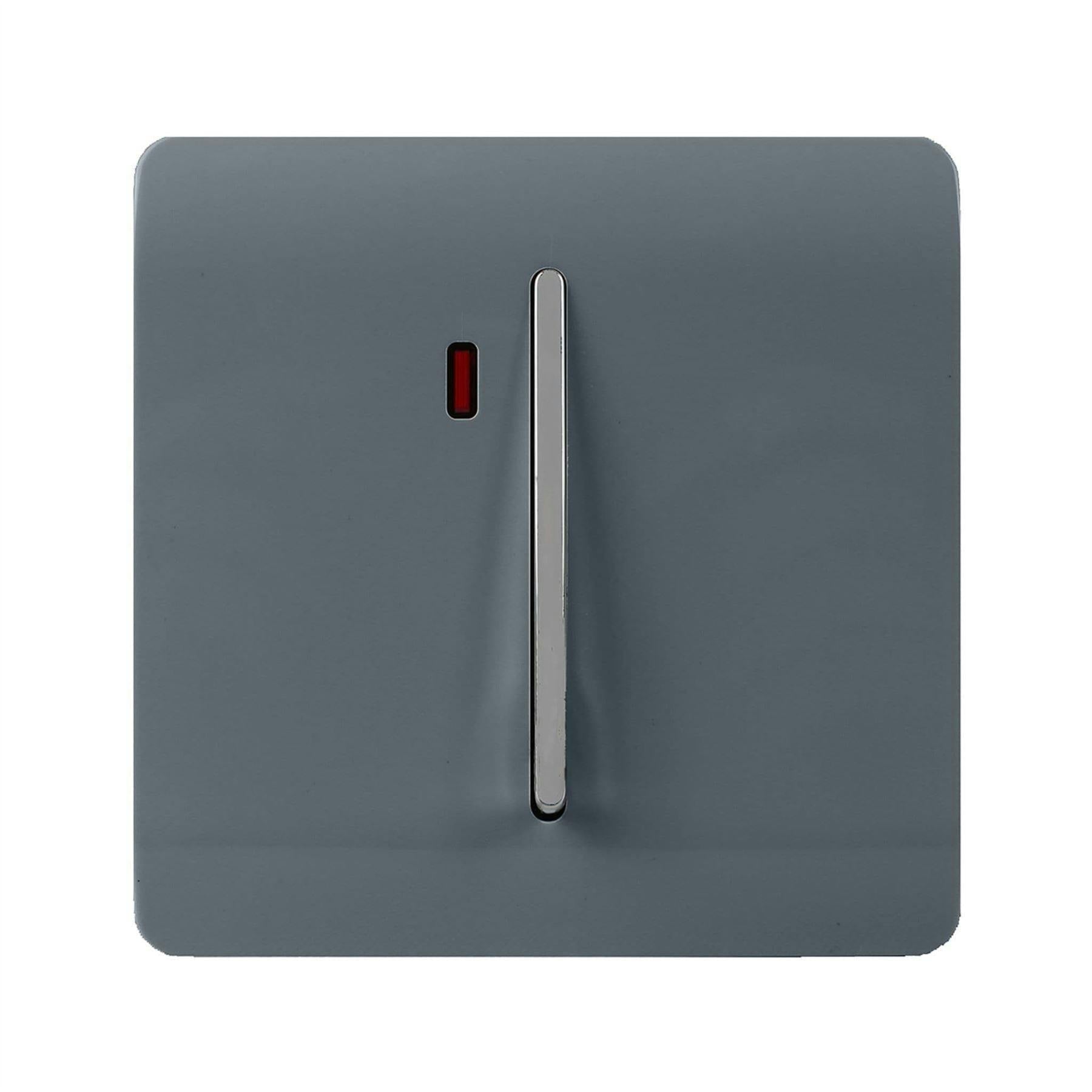 Trendi Switch Screwless Artistic Modern Decorative Glossy Double Pole 45 A Cooker Switch Control Unit Inc Neon Indicator for Indoor Use in Warm Grey- ART-WHS2WG - Image 8