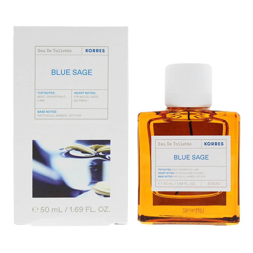 Korres Mens Blue Sage Eau De Toilette 50ml - One Size - Image 16