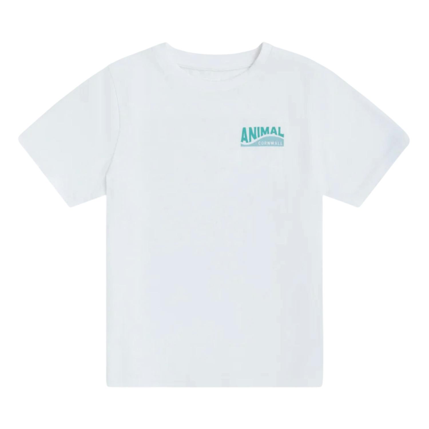 Animal White Childrens Jacob Cornwall T-Shirt - 13 Years - 100% Organic Cotton