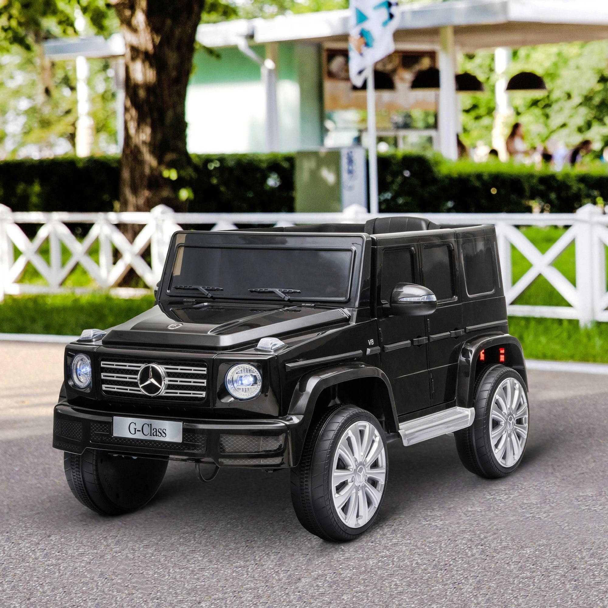 Homcom Black Mercedes Benz G500 12V Kids Electric Ride On Car W/ Remote Control