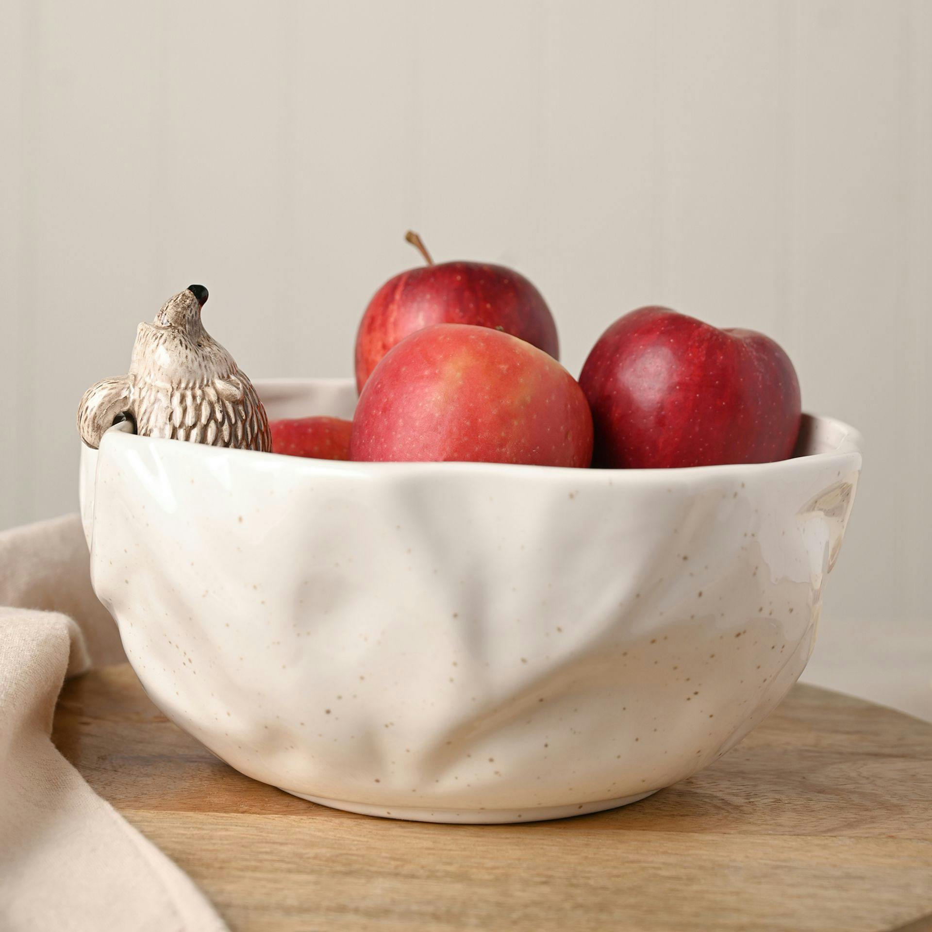 Rackhams Cream Hedgehog Serving Bowl