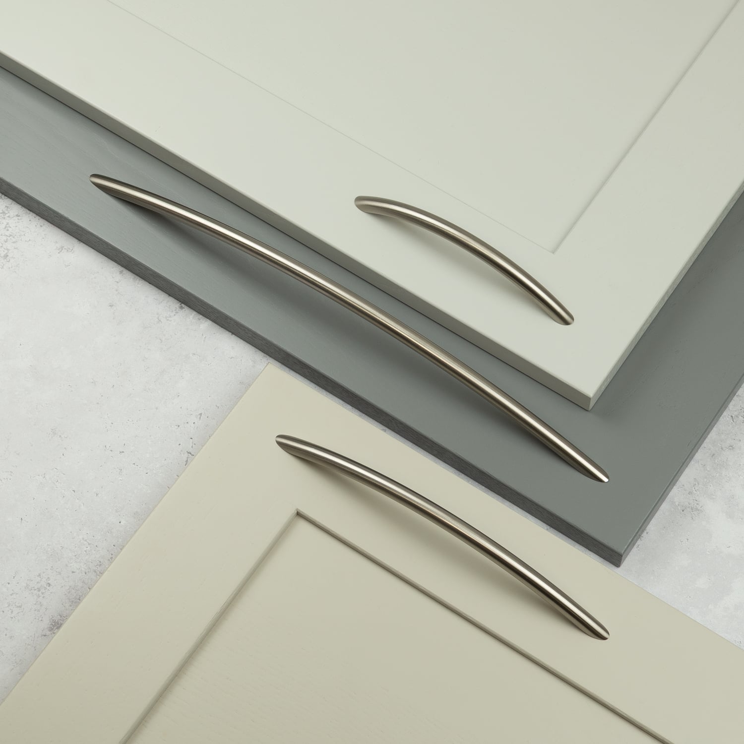 Handle & Home Brushed Nickel Slim Bow Cabinet Handles - 192Mm Handle - Image 3