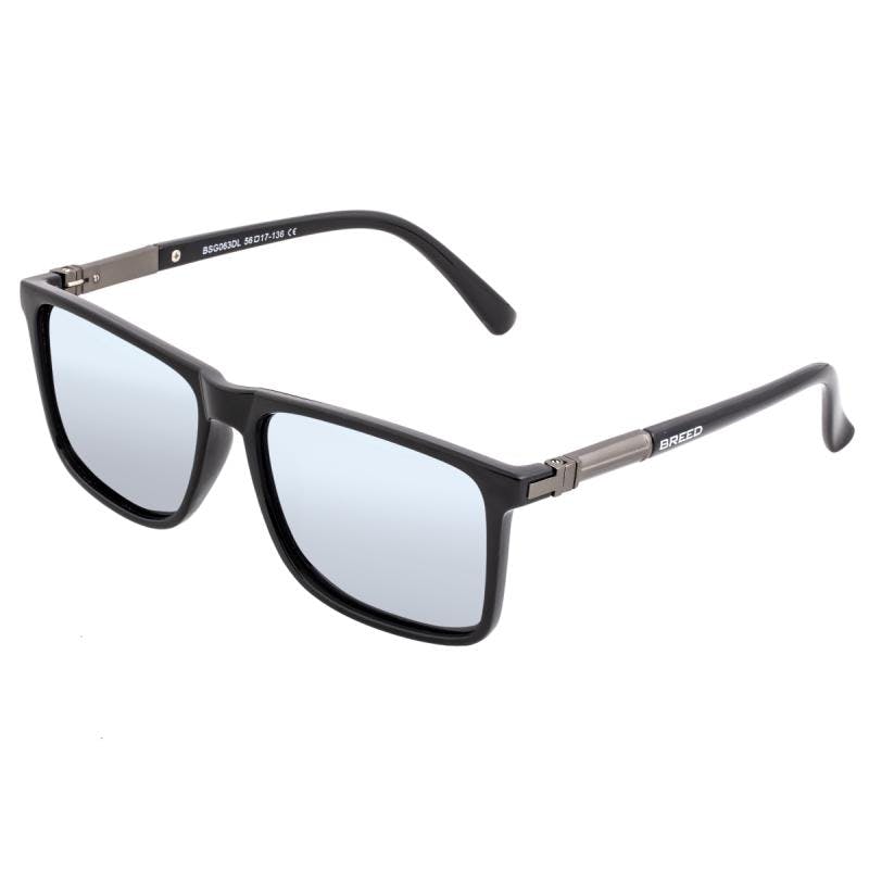 Breed Black/Silver Caelum Polarized Sunglasses