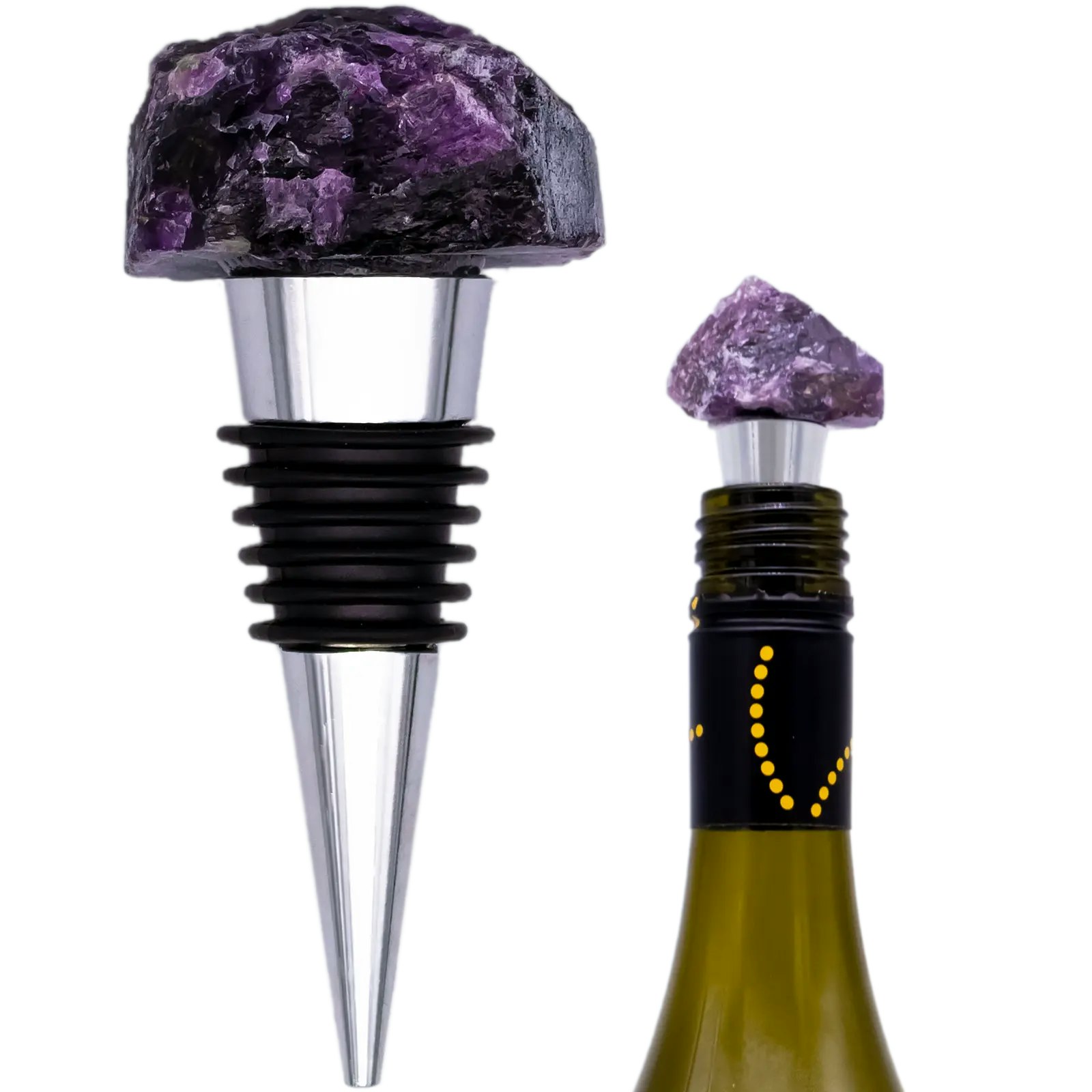 Rackhams Amethyst Crystal Bottle Stopper