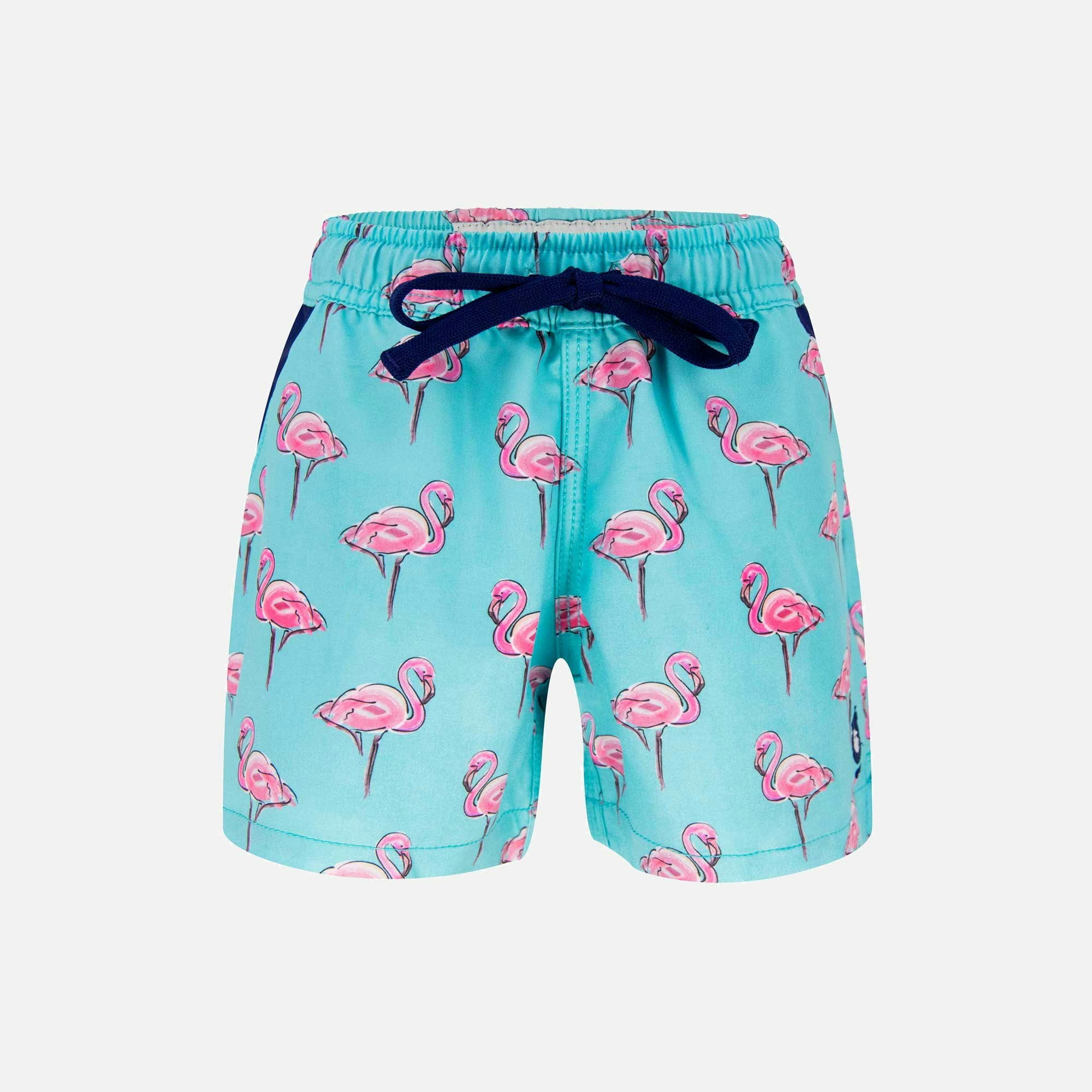 Randy Cow Flamingos - Kid's Swim Shorts - 7-8 Yrs