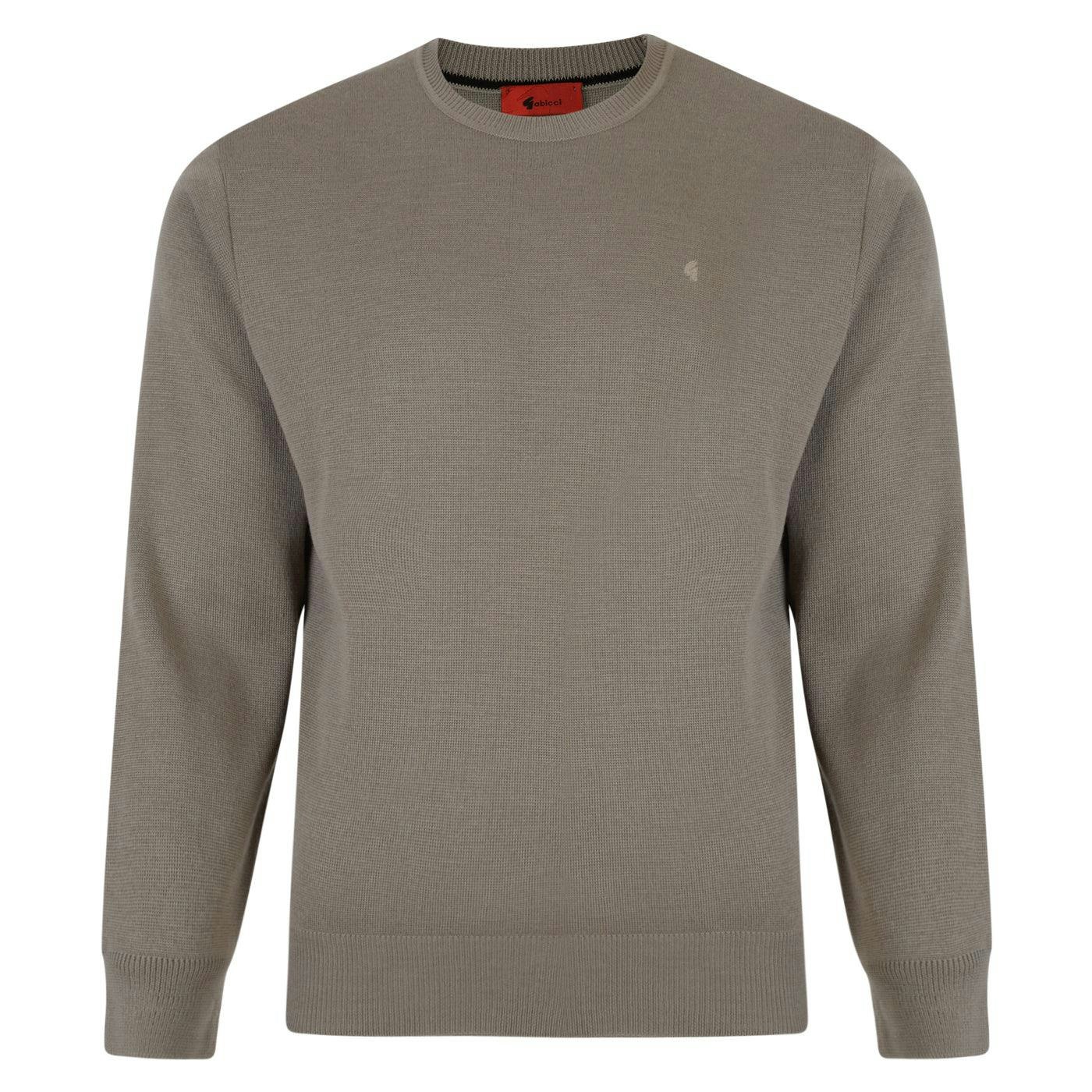 Gabicci Men's G00k04 Crew Neck Sweater Classic - Stone - 2XL