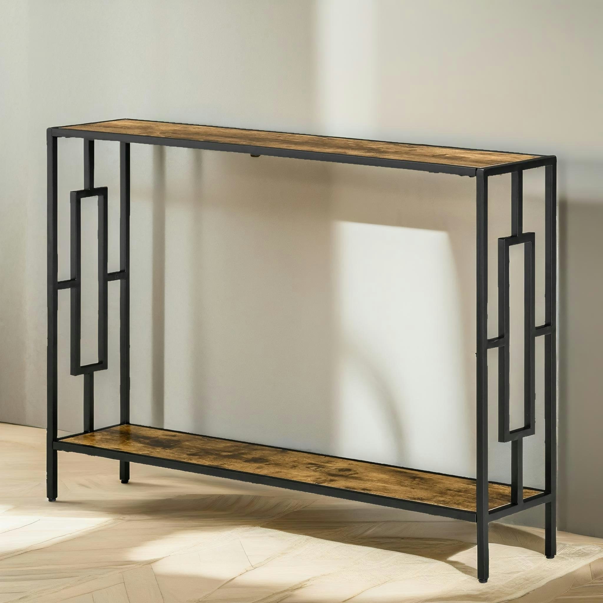 Rafaelo Mobilia 106Cm Wide Narrow Console Table Industrial Style