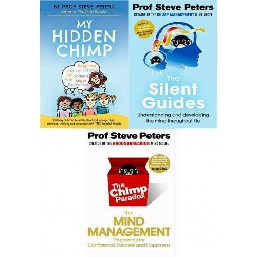 Ebury Publishing Professor Steve Peters 3 Book Set The Silent Guides, My Hidden Chimp, The Chimp Paradox