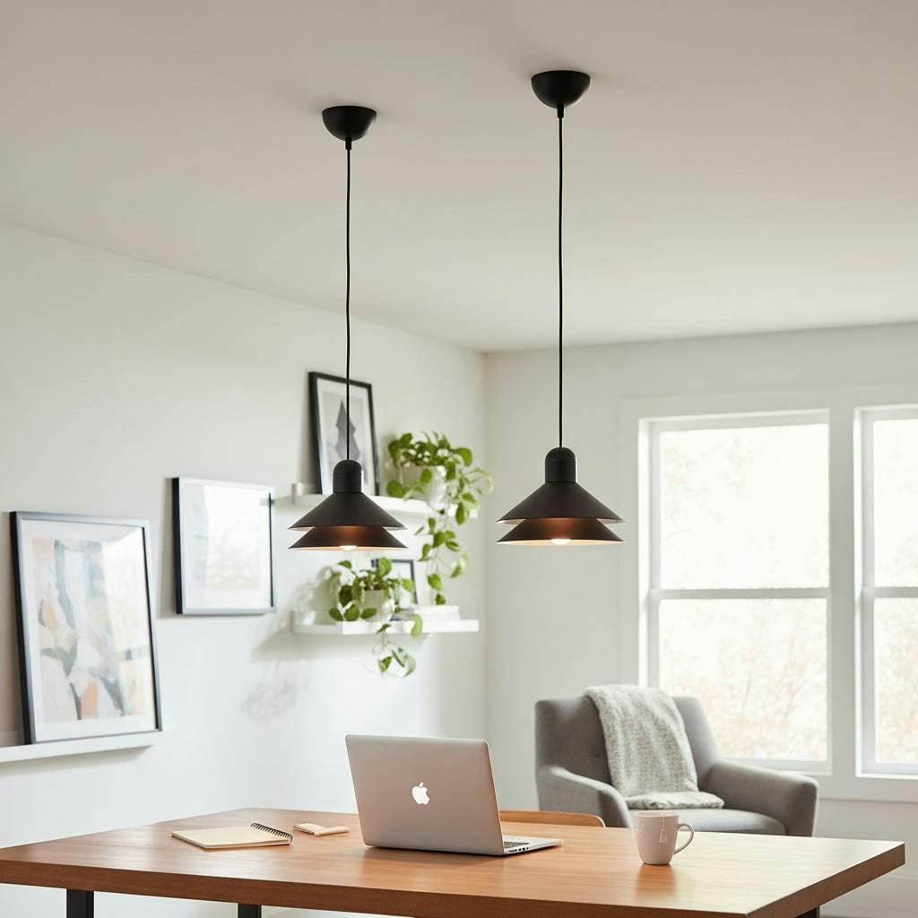 Rackhams Black/Light 5 Watt Led Modern Pendant