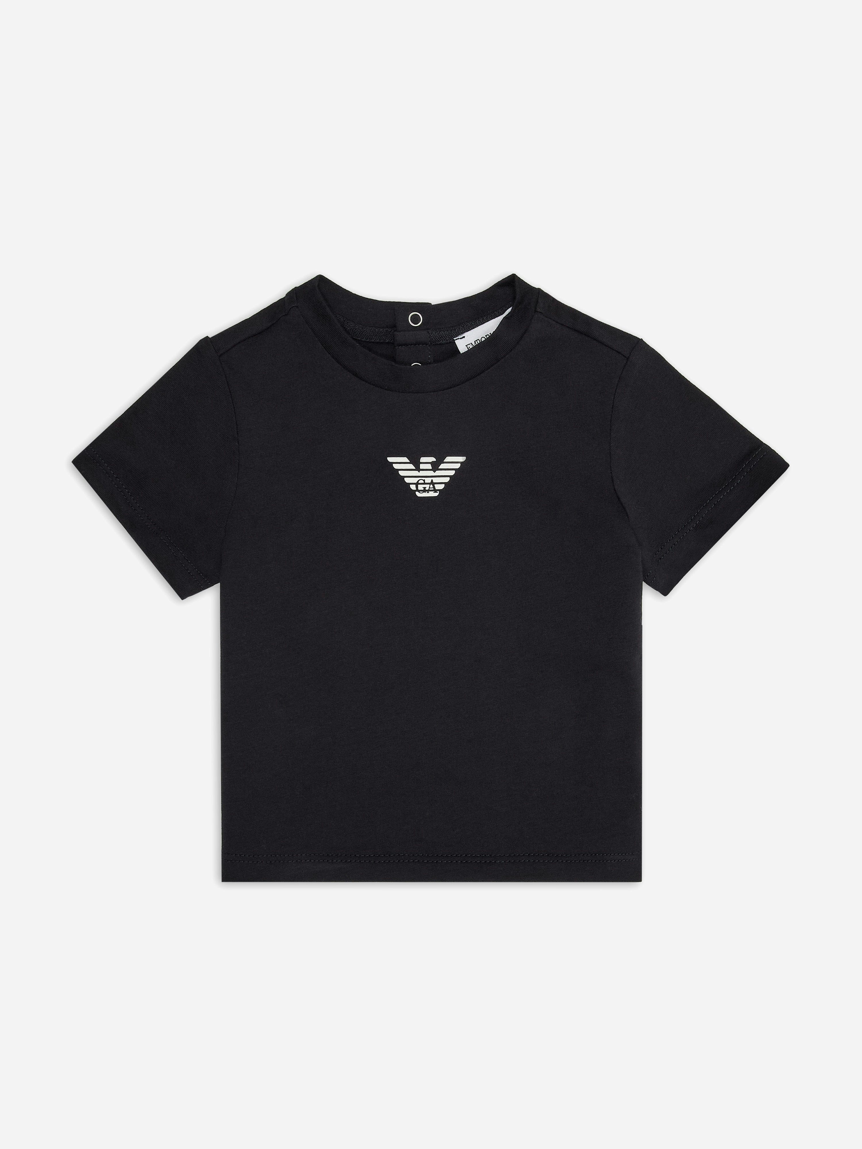 Emporio Armani Men's Blue Baby Boys Essential T-Shirt In Navy - 9 Mths
