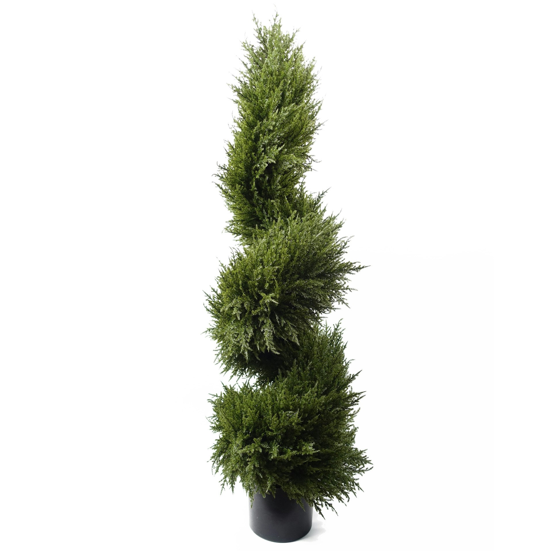 Leaf Green Premium Artificial Spiral Cypress Topiary Tree - 120Cm