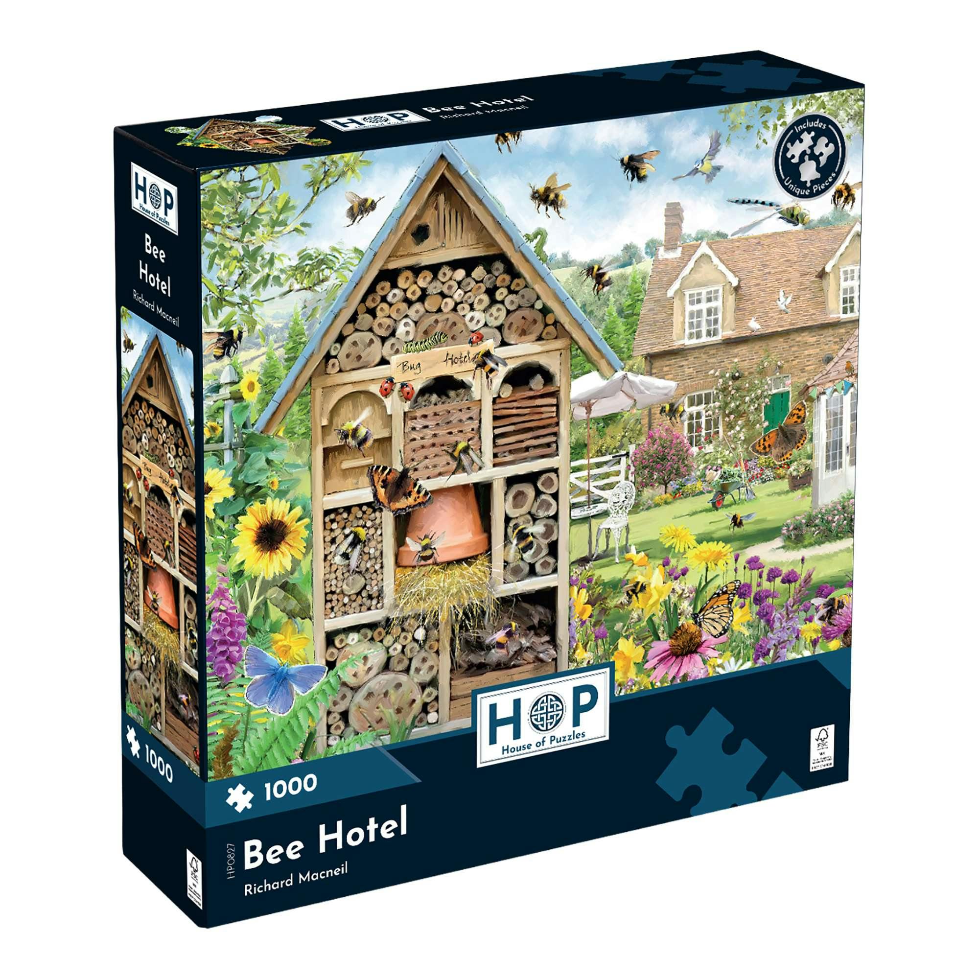 The House Of Puzzles Unisex Multicolor Bee Hotel 1000 Piece Jigsaw Puzzle | Size: 1000 Pieces - Image 4
