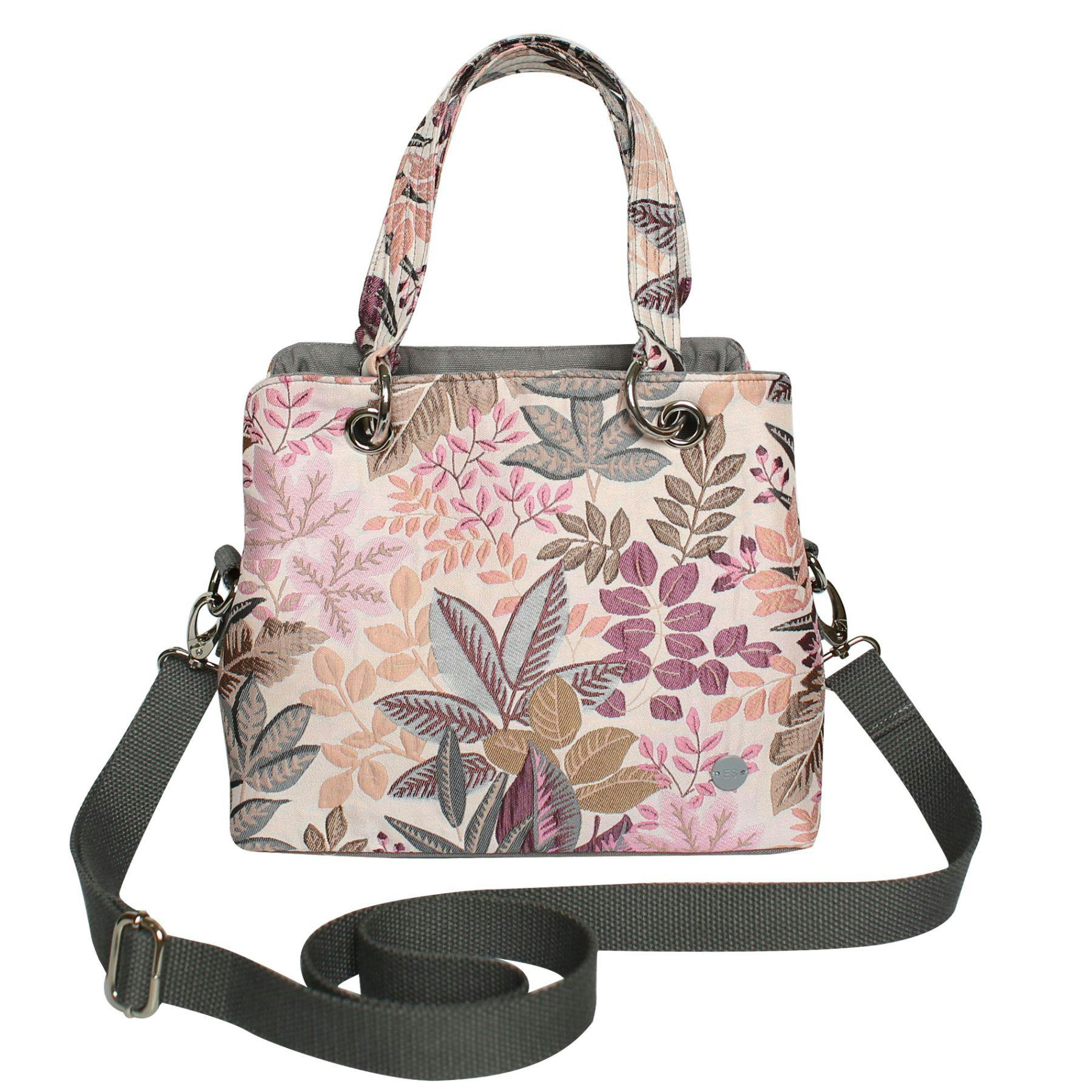 Earth Squared Pink Spring Jacquard Camille Hand Bag