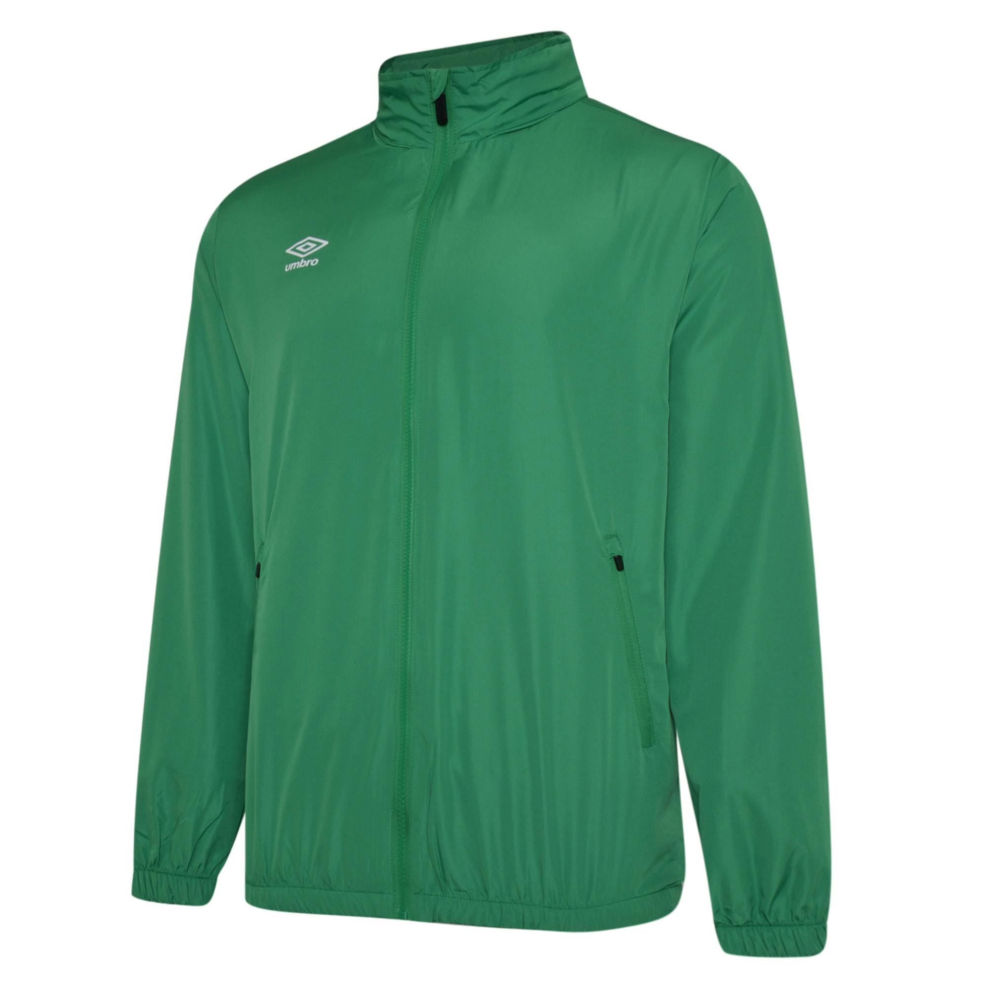 Umbro Light Childrens/Kids Club Essential Waterproof Jacket - Emerald - 13 Years - Emerald - 100% Polyester