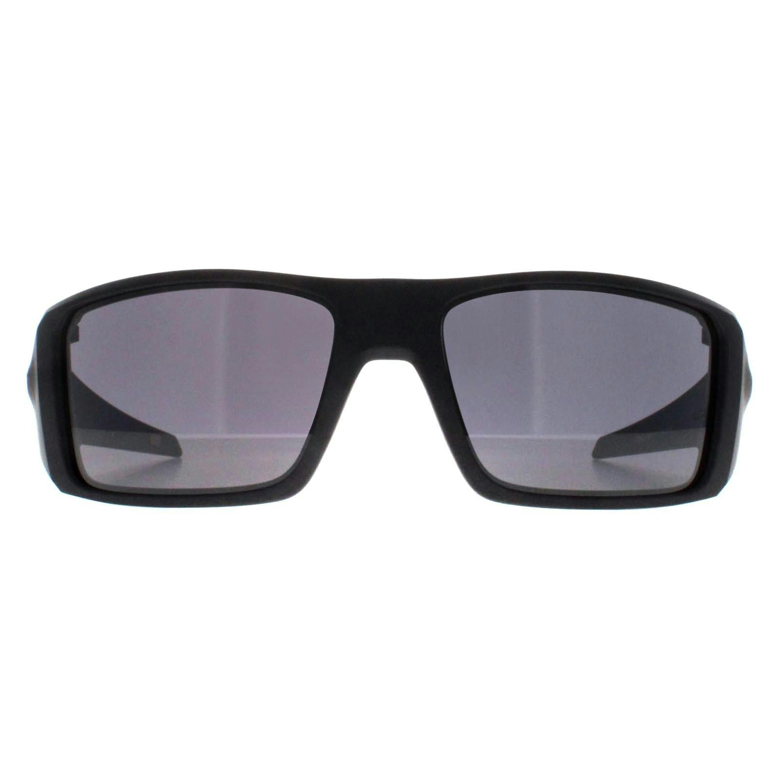 Oakley Unisex Black Heliostat Steel Sunglasses
