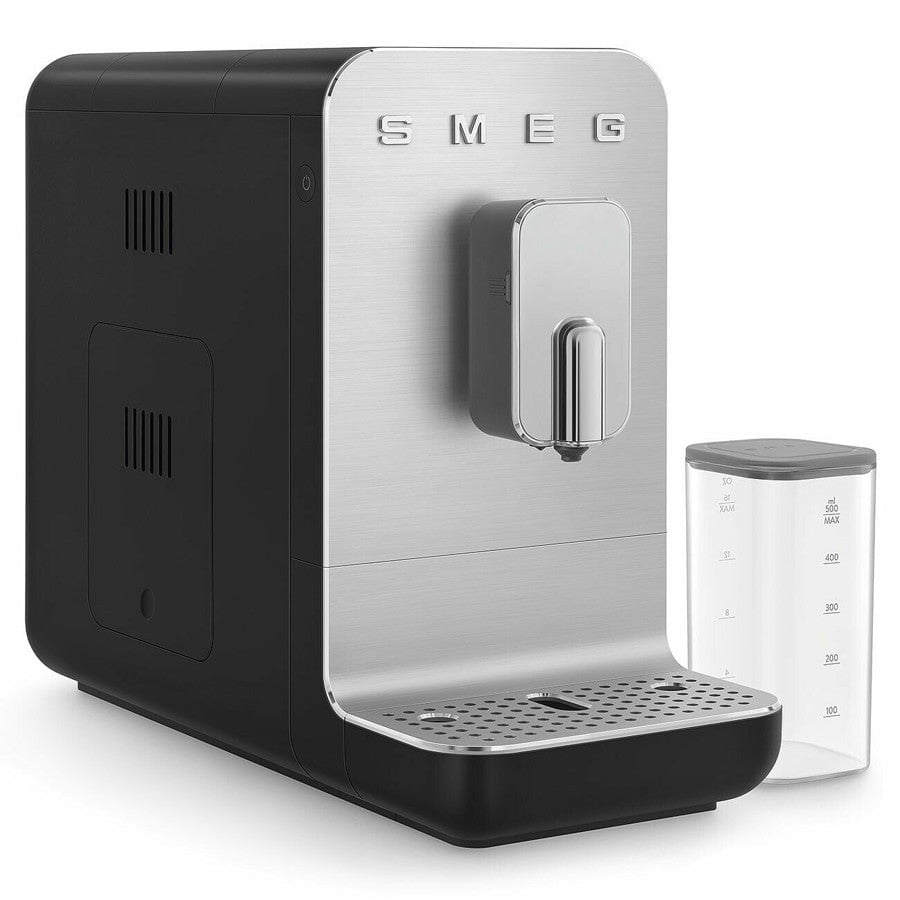 Smeg Black Matte Bcc13 Bean To Cup Coffee Machine With Automatic Milk Frother - Matte