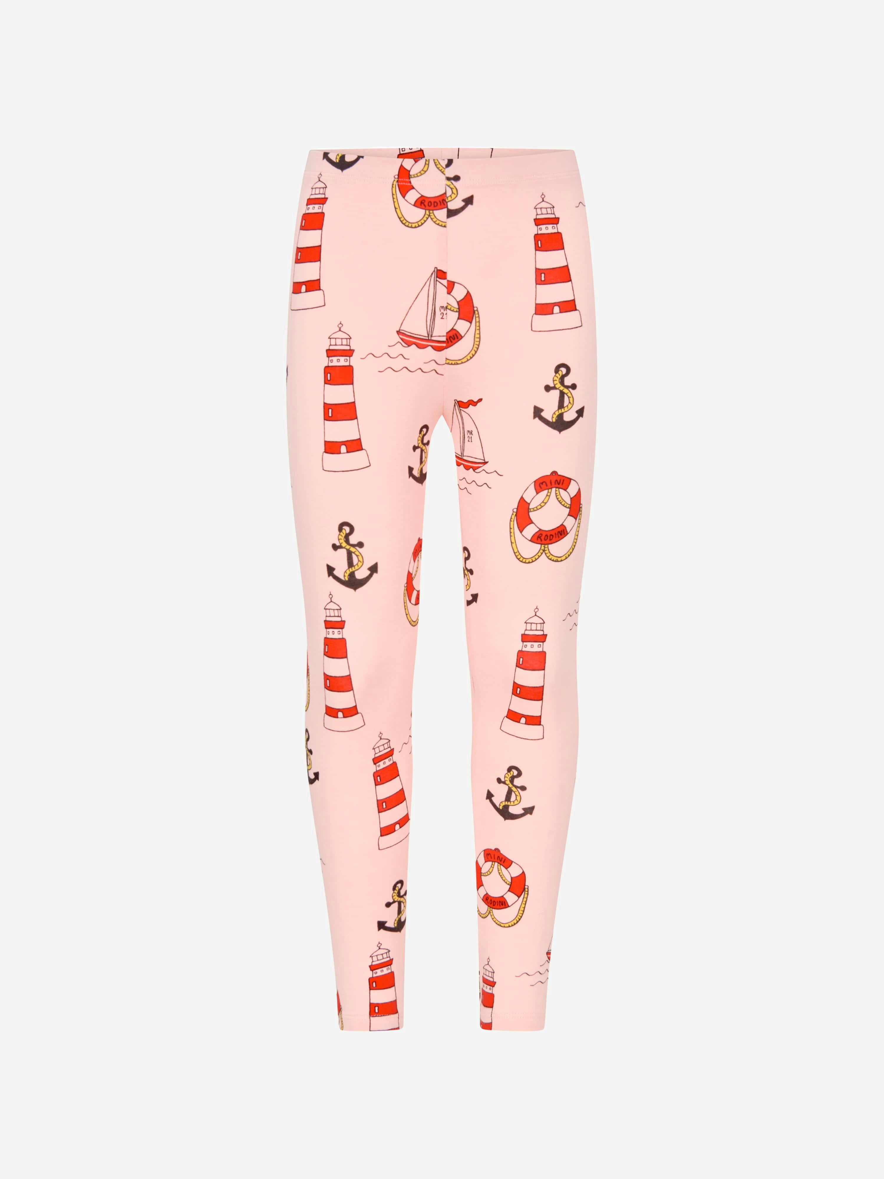 Mini Rodini Unisex Pink Leggings - 1 - 4 Mths