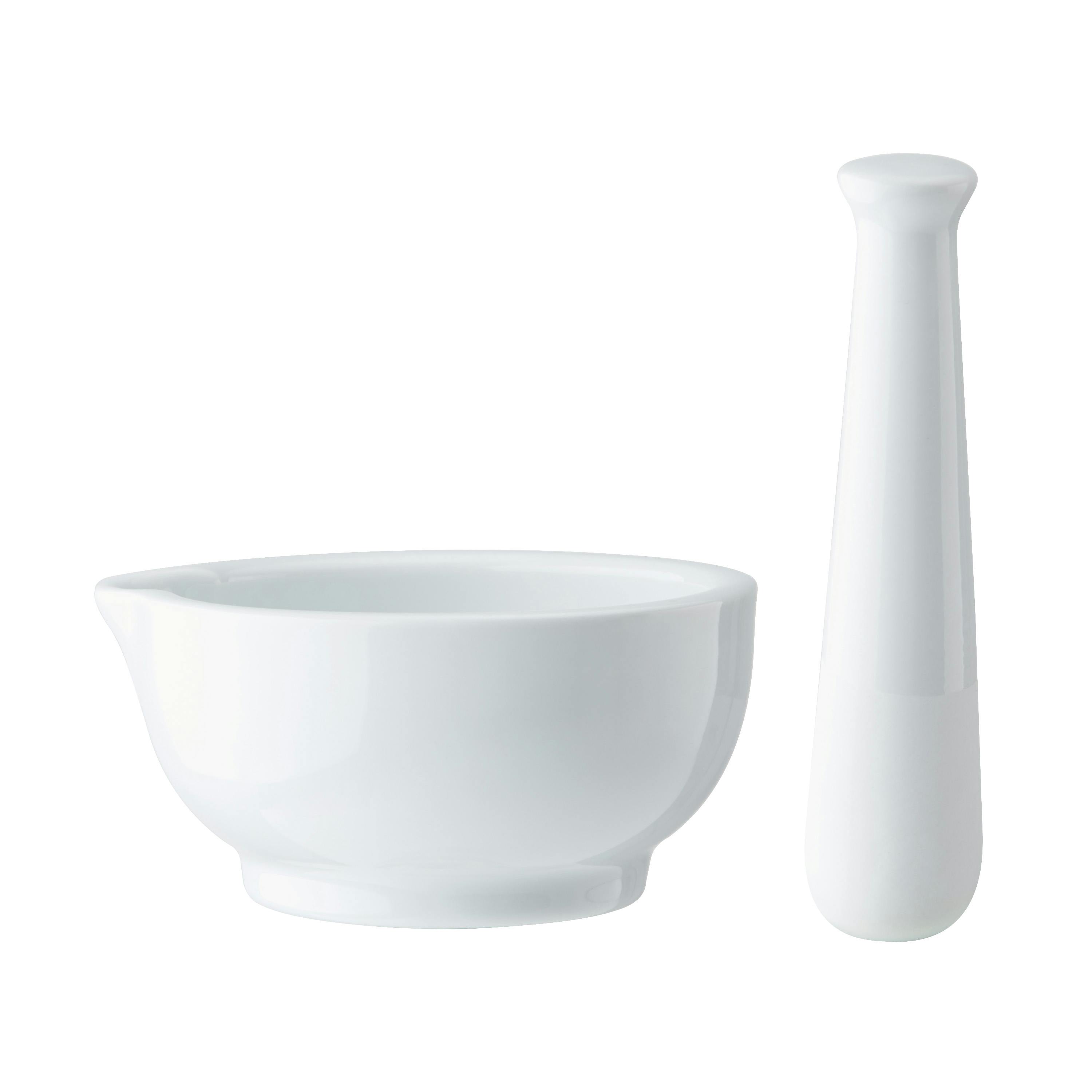 Rackhams White Chalk Porcelain Pestle And Mortar, - Porcelain - Pestle And Mortar