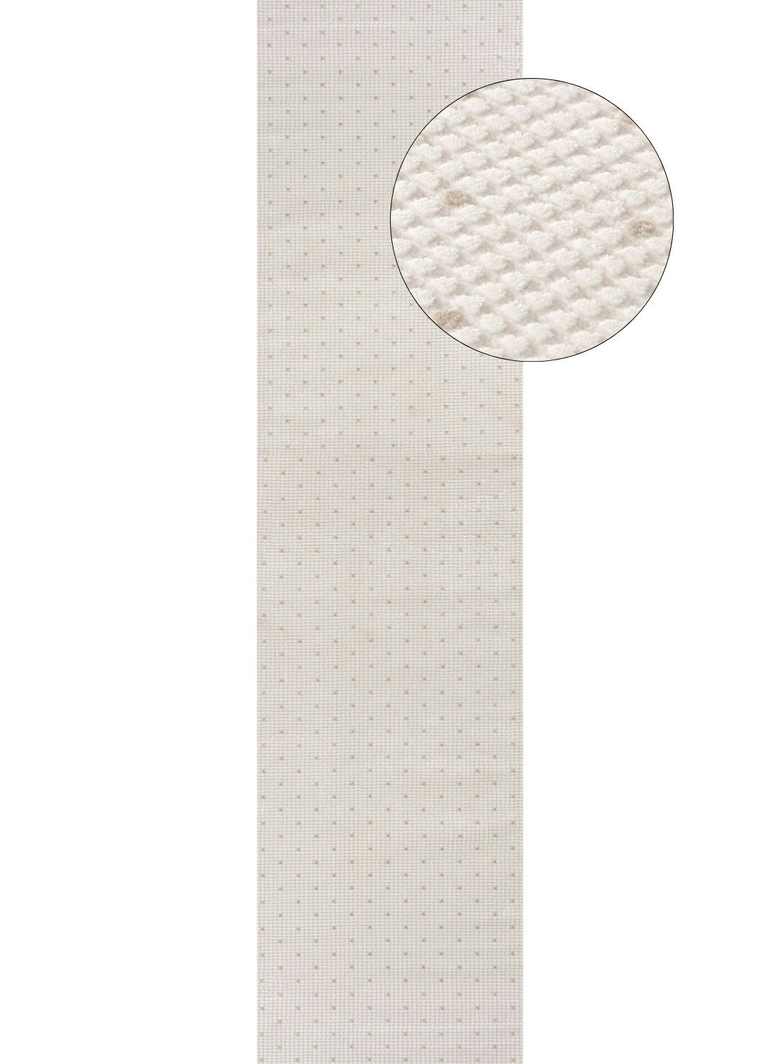 The Rugs Cream/Beige Carmel - Dots Rug | 6080 - 80X300 Cm