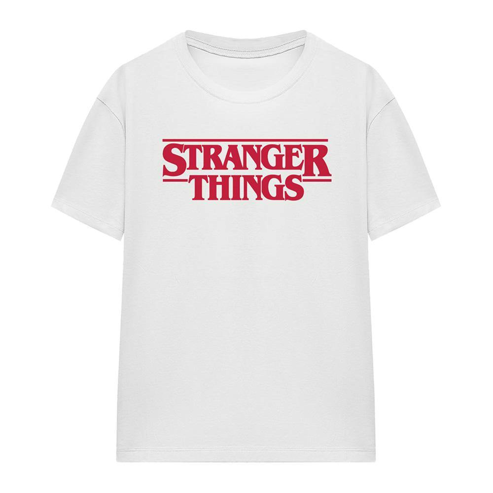 Stranger Things Women's White Logo T-Shirt - M