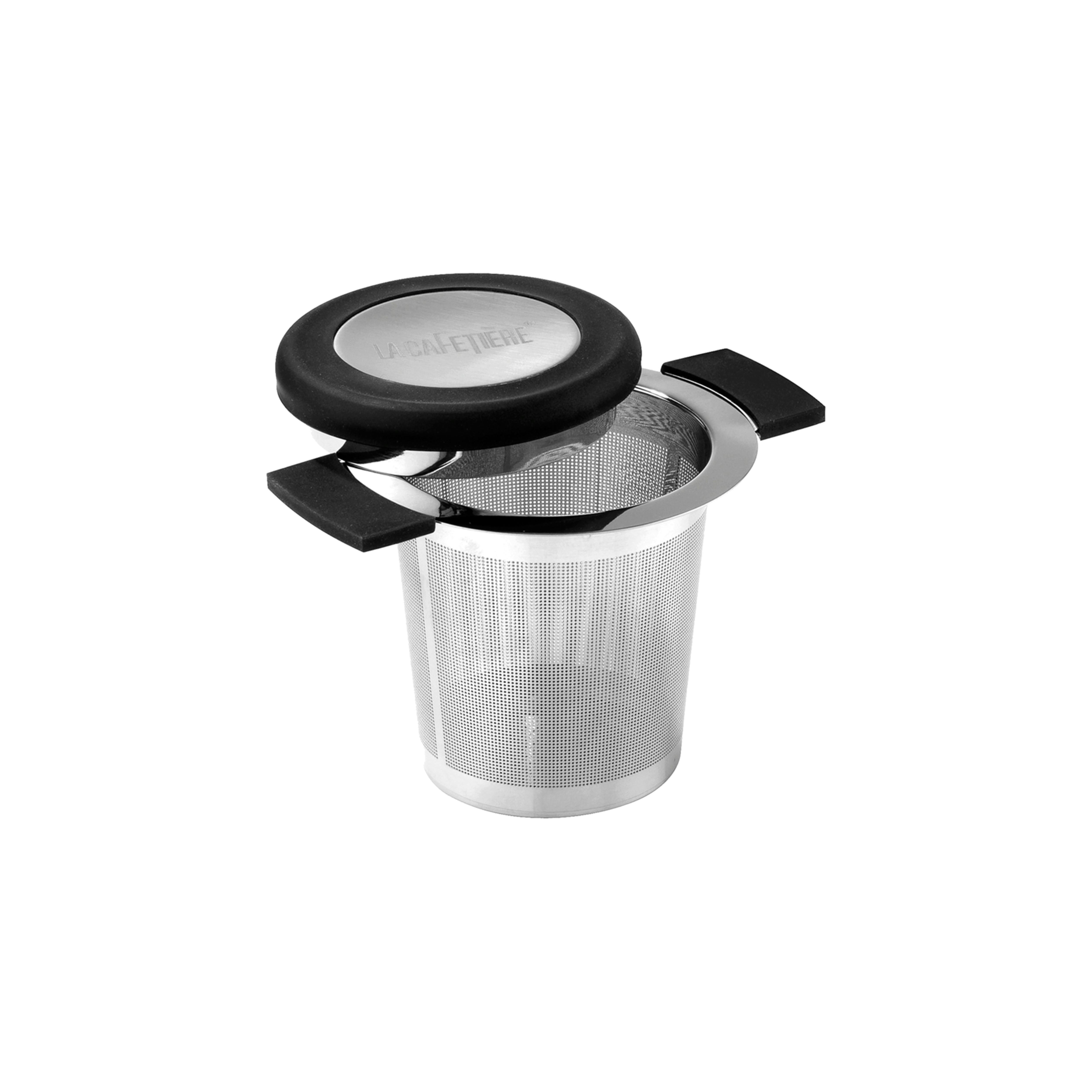 La Cafetiere Unisex Silver Stainless Steel Tea Infuser Basket With Lid, 140Ml In - Image 2