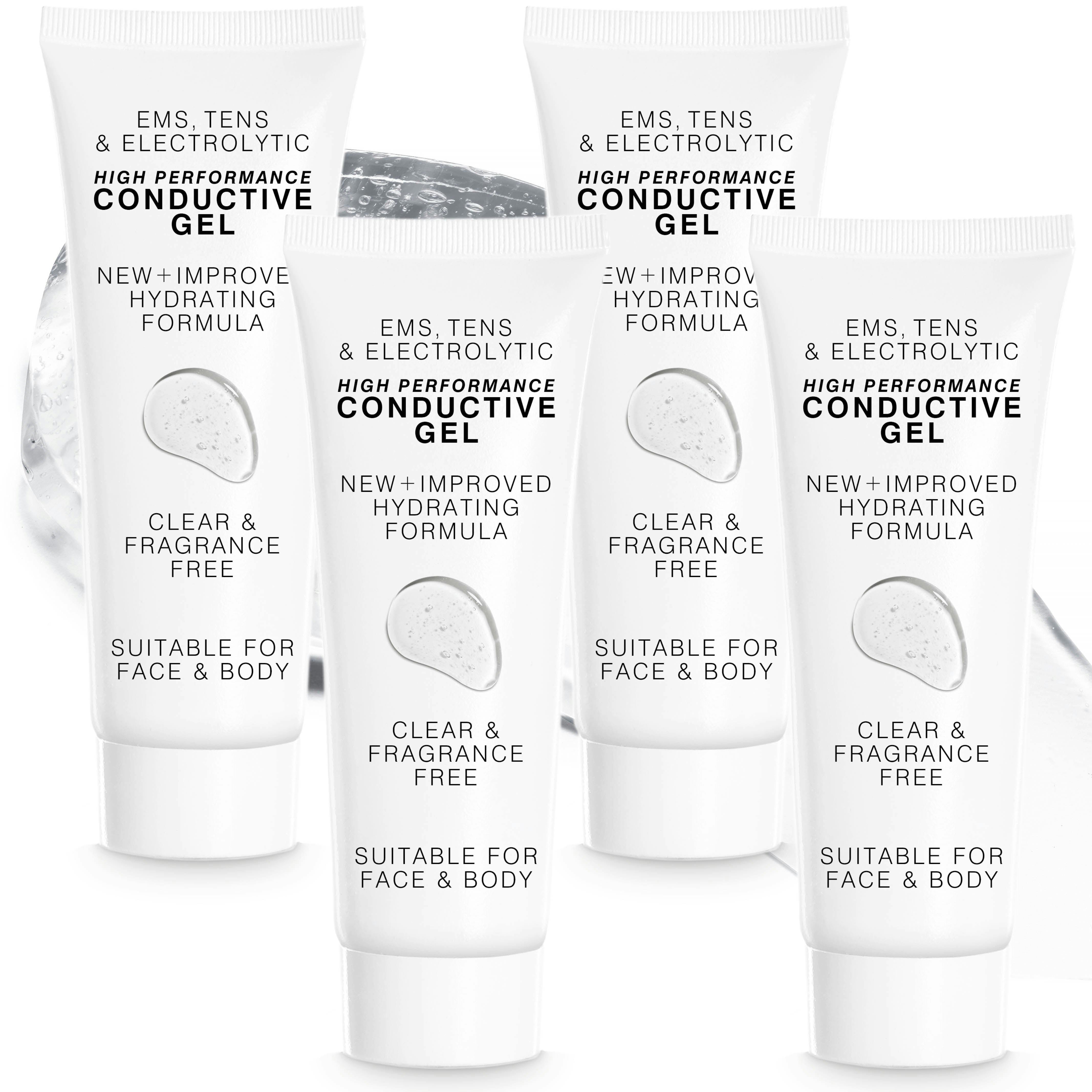 Rio Ems, Tens, Electrolytic And Micro-Current Toning Conductive Gel - 4 X 85Ml Tubes