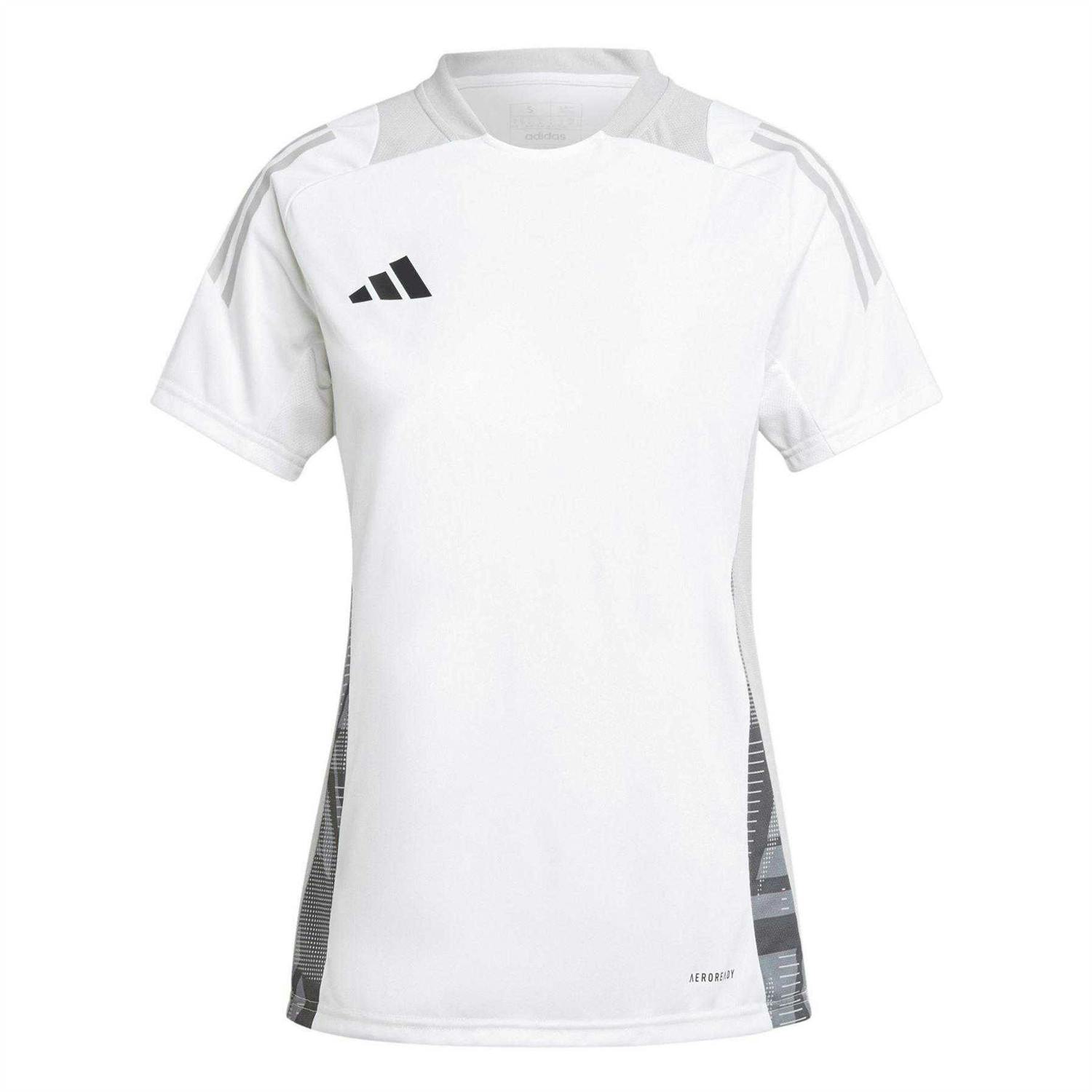 Adidas Women's White / Tiro 24 Competition Football Jersey - 16 Uk - 100% Recycled Polyester