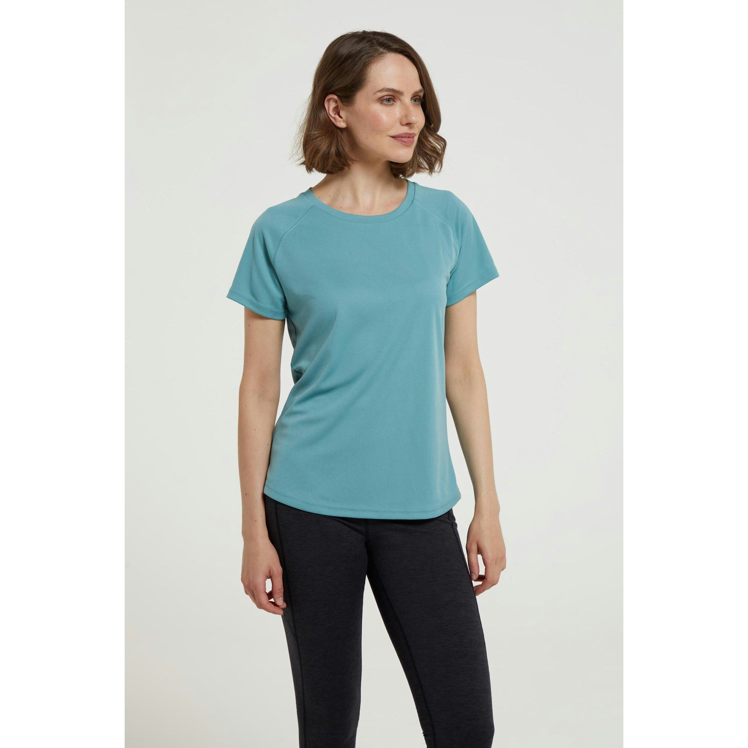 Mountain Warehouse Women's Green / Endurance T-Shirt - Pale - Pale - Size 4 Uk