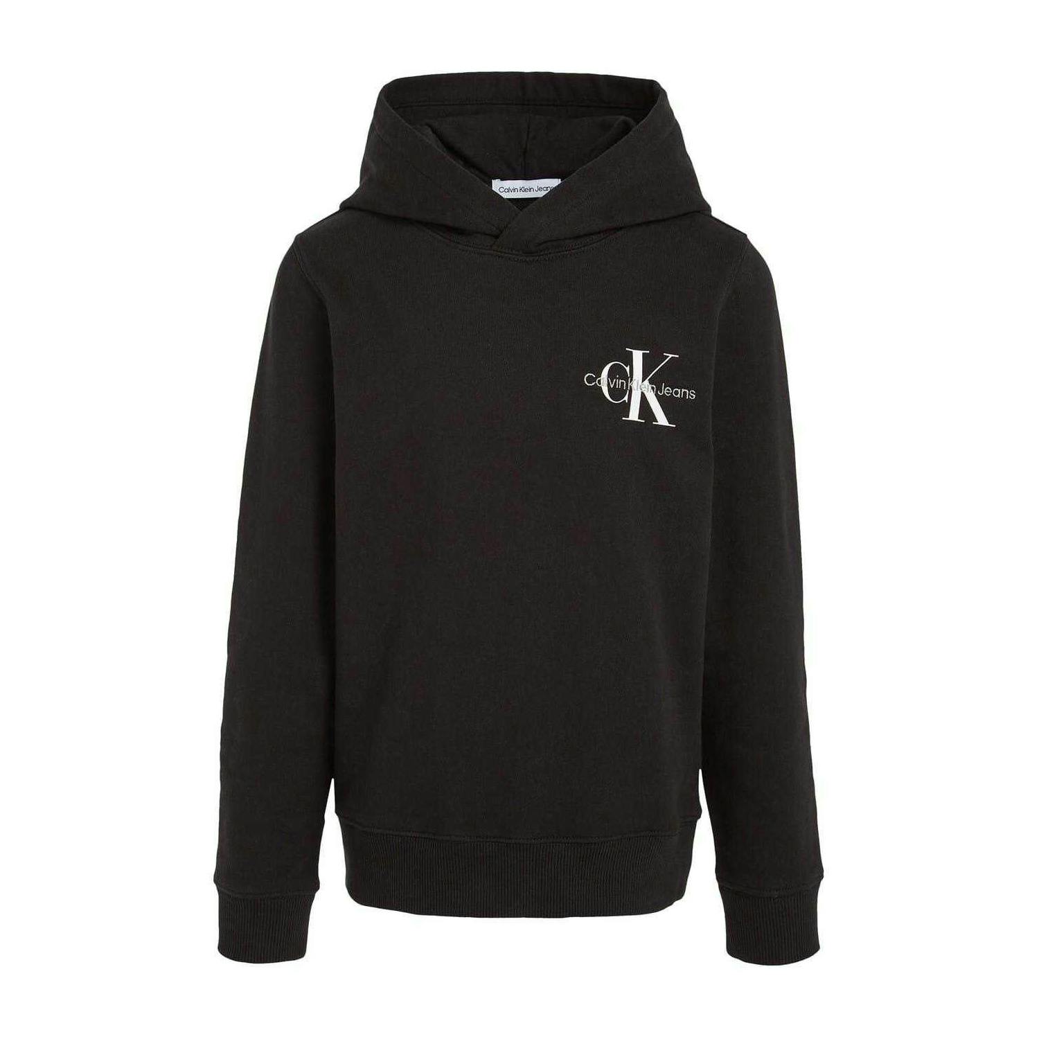 Calvin Klein Black Kids Logo Hoodie - 4 Years - 85% Cotton/15% Polyester