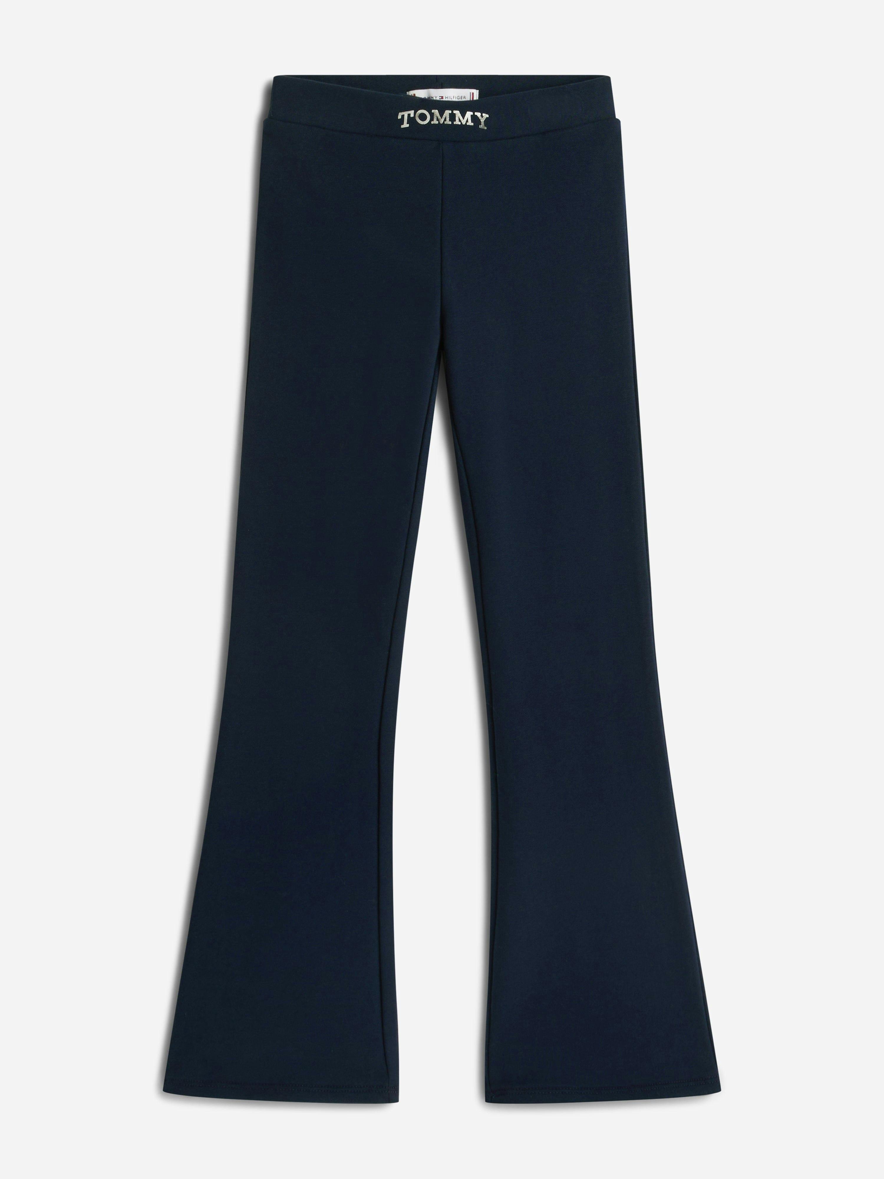 Tommy Hilfiger Girls Tommy Foil Flare Leggings In Navy - Navy - 3 Yrs