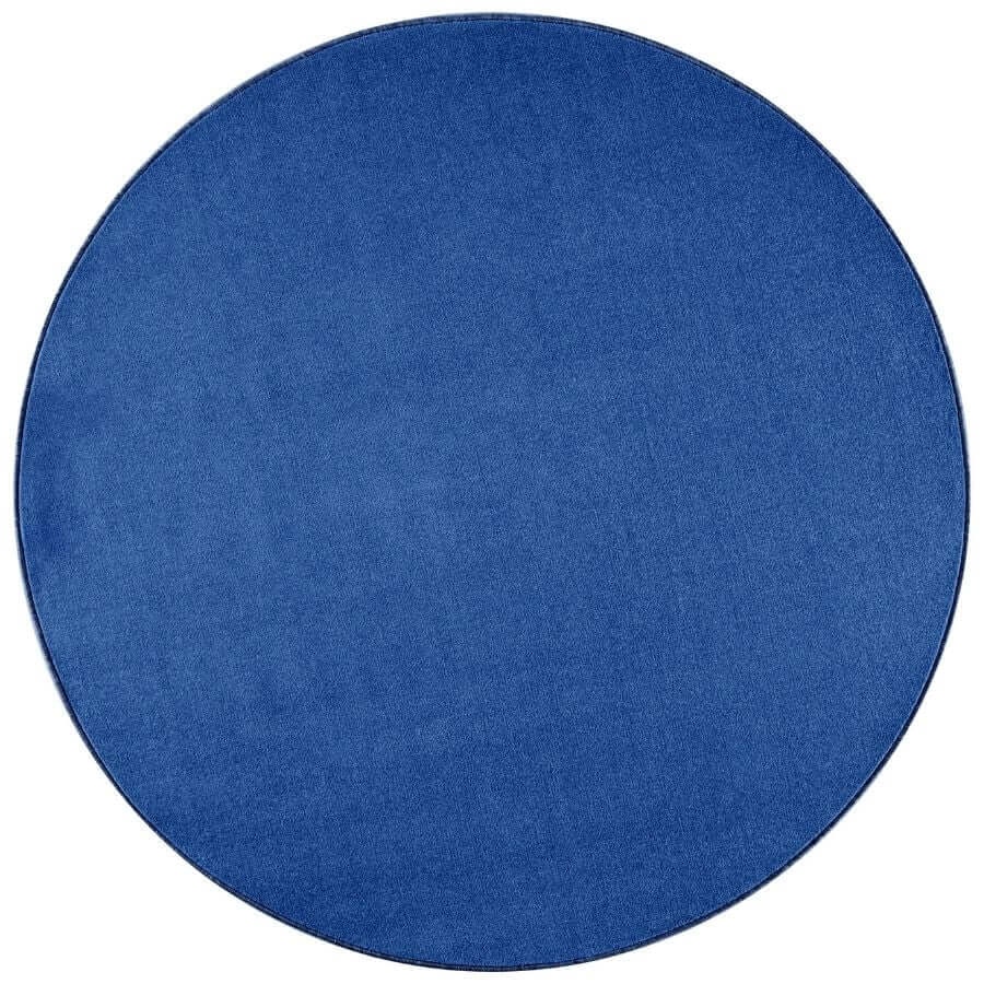 Rackhams Blue Plain Design Rug – Colour - Ø 133 Cm