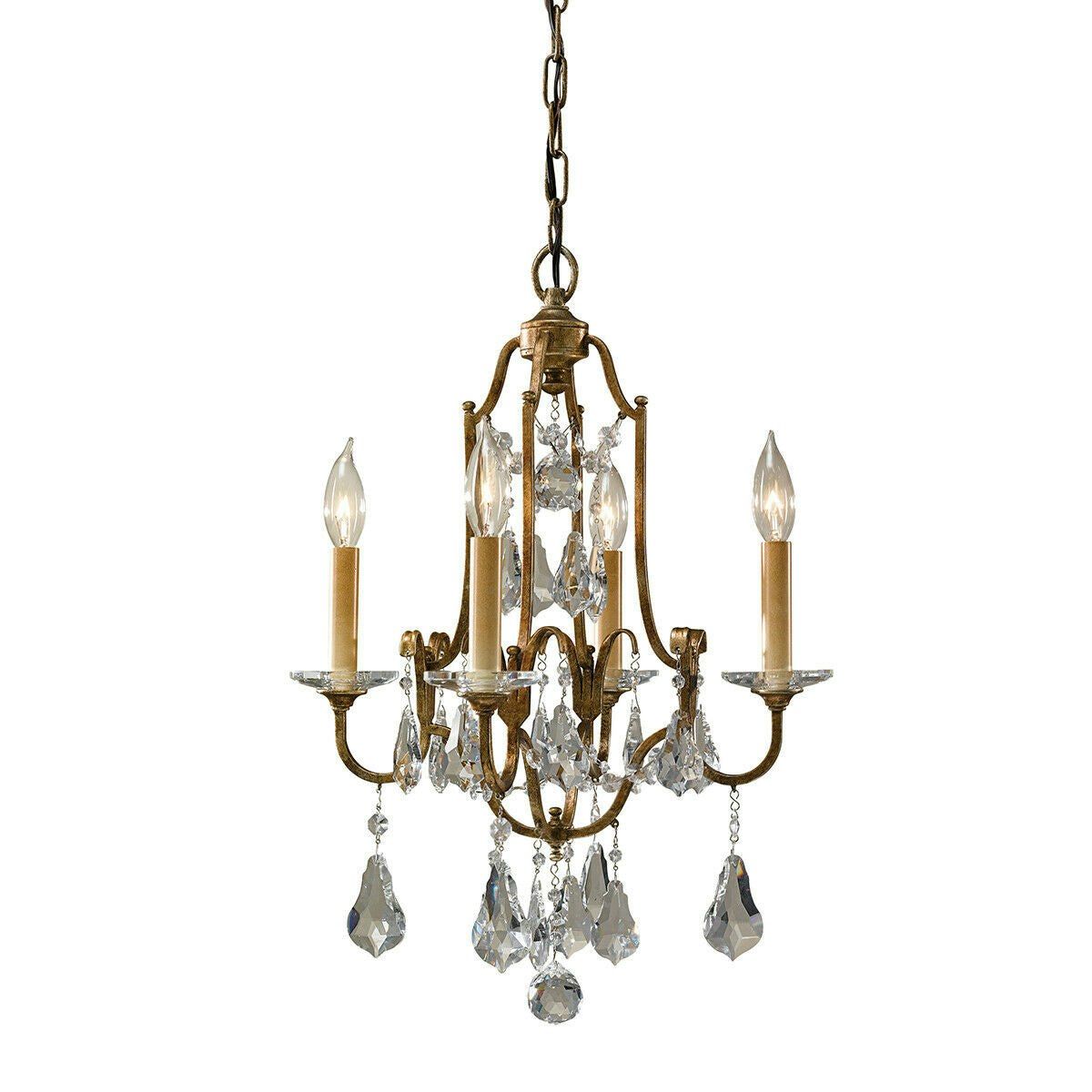 Rackhams Light/Bronze Bulb Chandelier Hanging Pendant Oxidized Led E14 60W Bulb Size 4