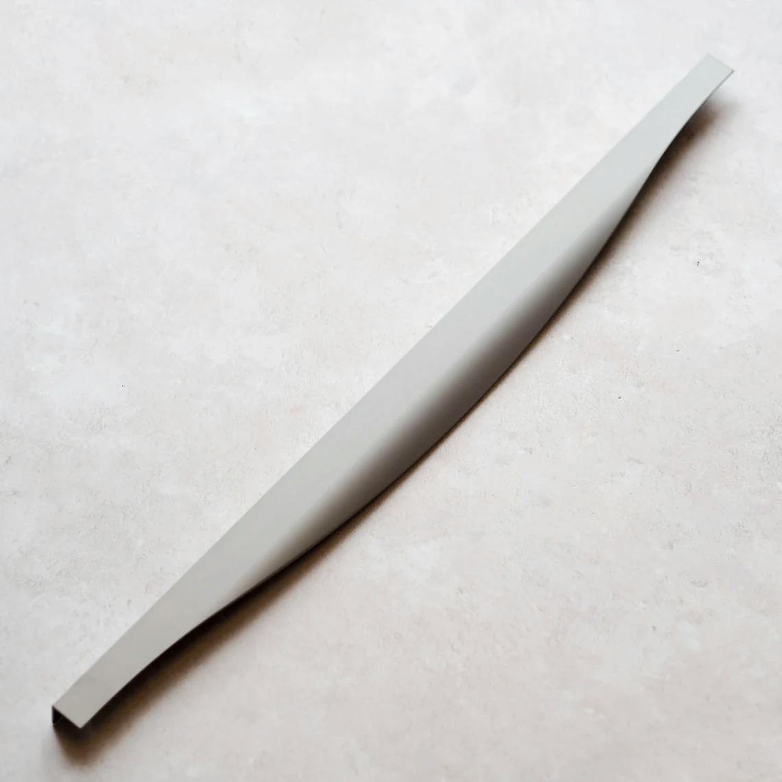 Rackhams Brushed Nickel Screw Fix Trim Handles - 796Mm Handle