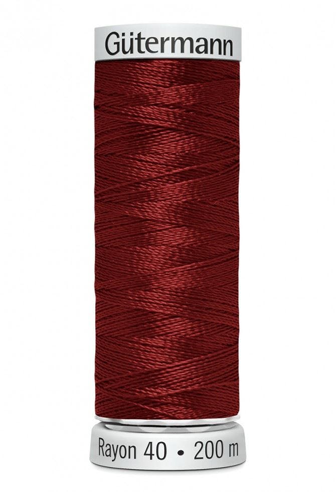 Gutermann No 40 Sulky Rayon Embroidery Thread 200M Rayon Thread Suitable For Embroidery - 1263 - 200 Metres