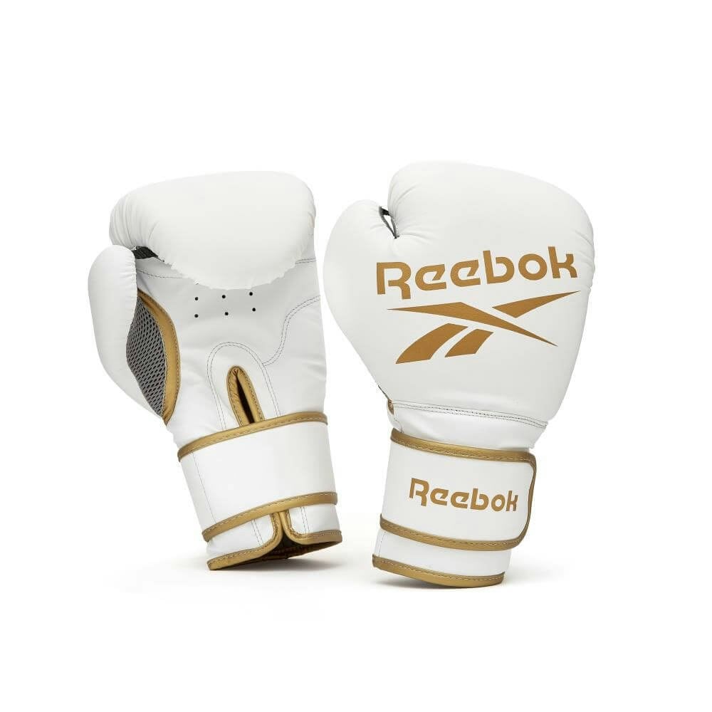 Reebok Gold/White Boxing Gloves - 16Oz