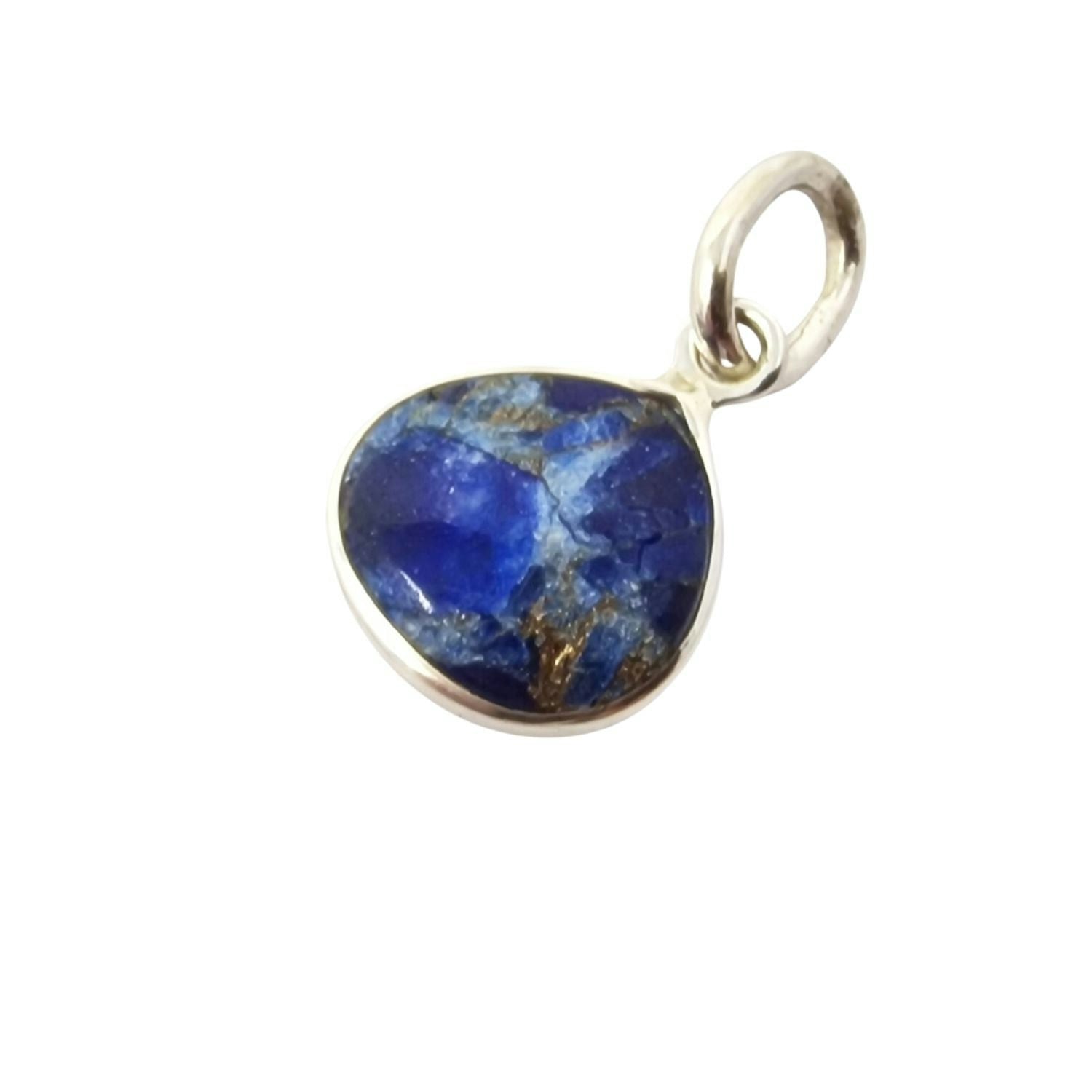 Harfi Silver Sapphire September Birthstone Heart Pendant