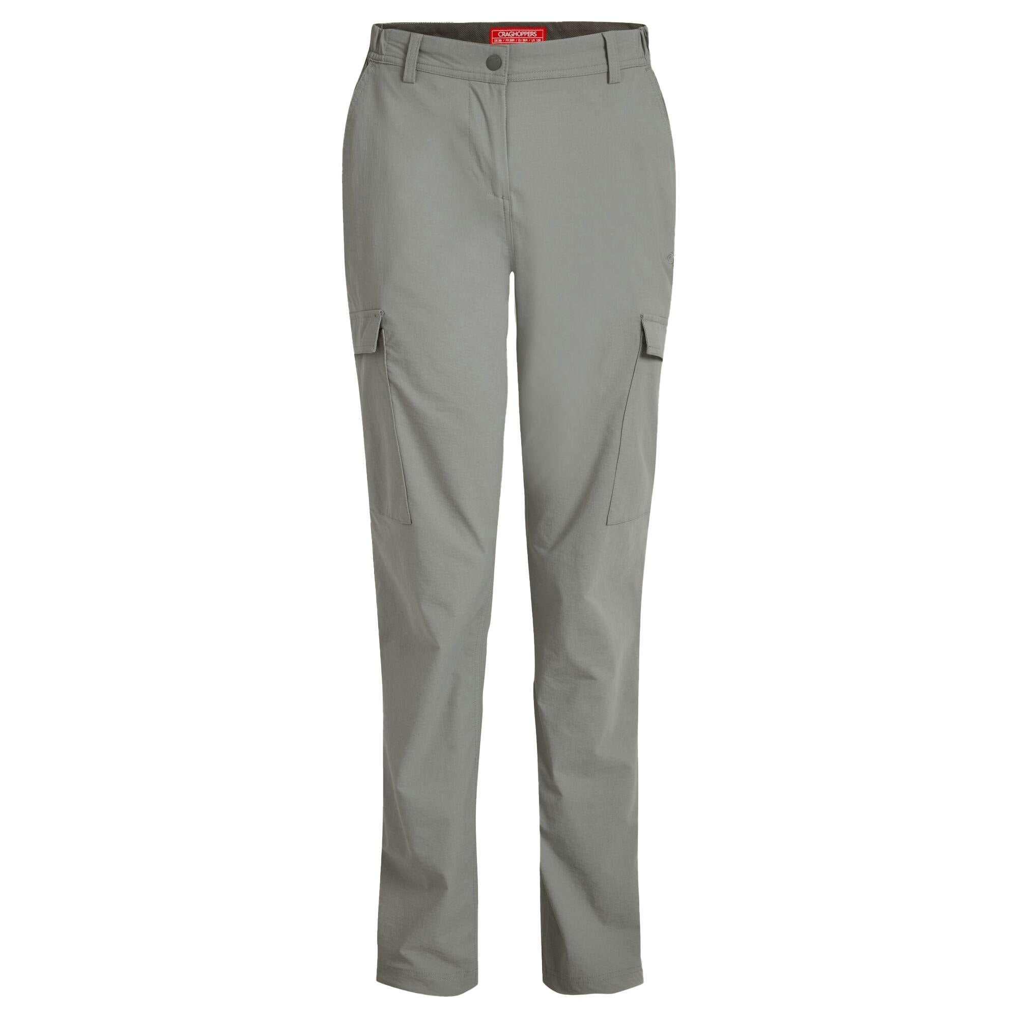 Craghoppers Women's Rif Stretch Nosilife Cargo Trousers - Vert - 12 Uk R - Vert - 55% Recycled Nylon Polyamide/39% Nylon Polyamide/6% Elastane