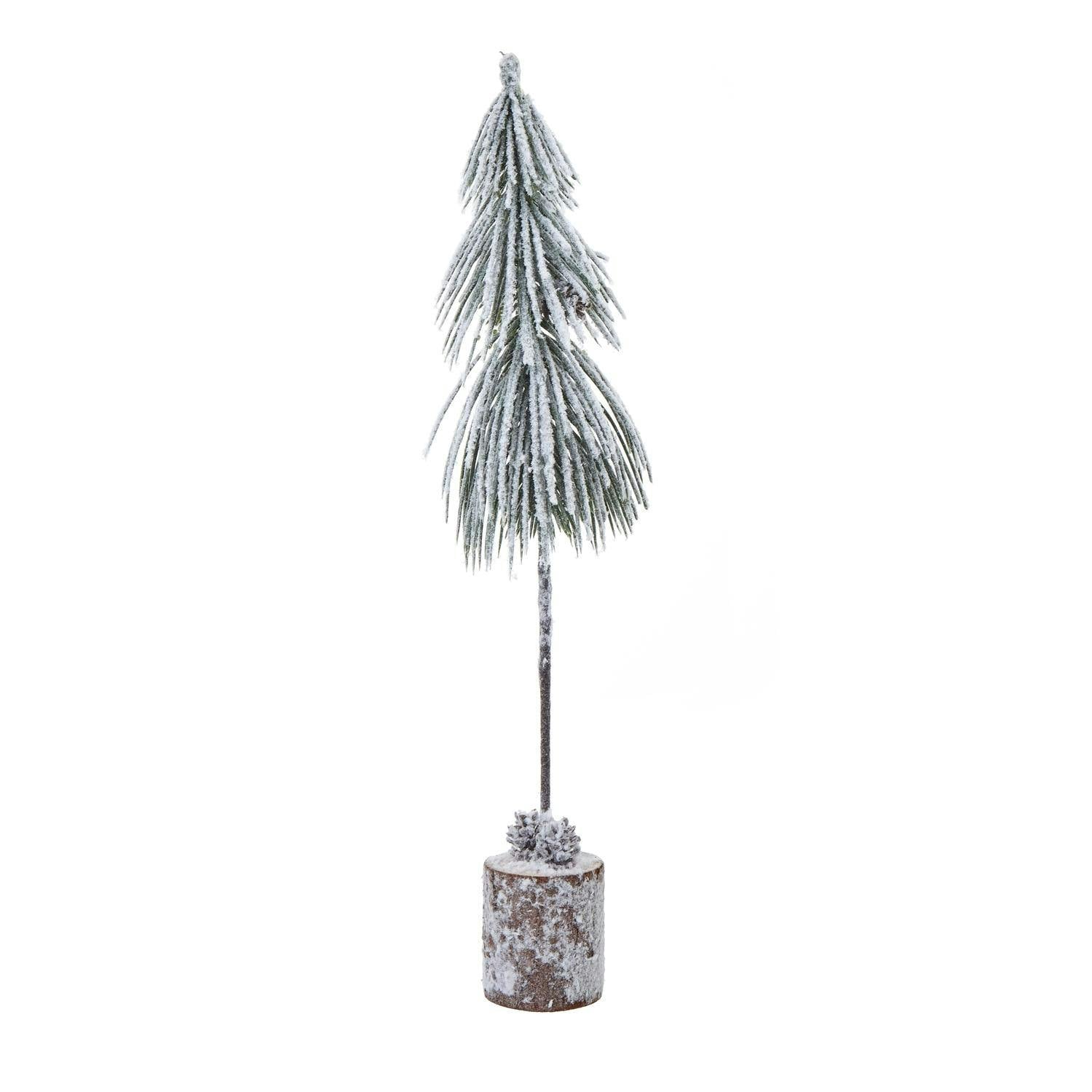 B&Q - Snowy Tree Decoration Brown/white/green (35Cm) - Image 2