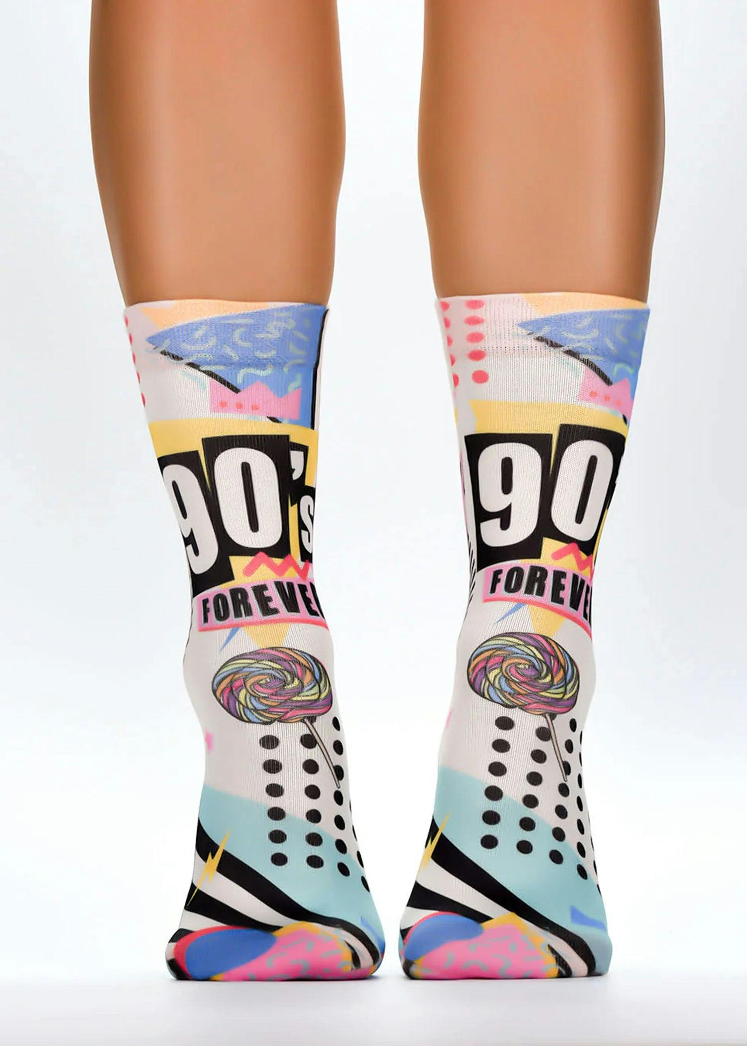 Jemsox Women's 90'S Theme Fun Gift Socks