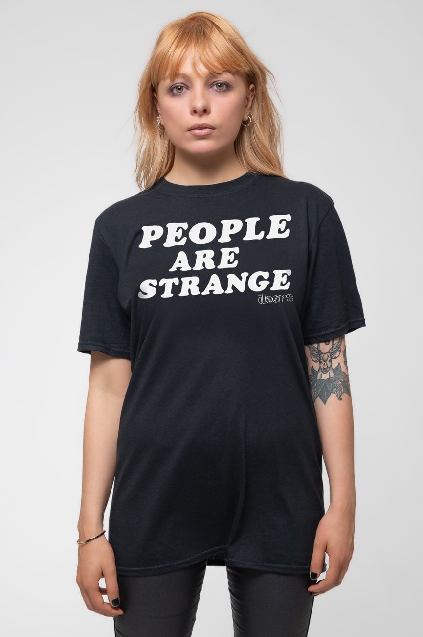 Paradiso Clothing Unisex Black Paradiso The Doors People Are Strange T Shirt - Xxl