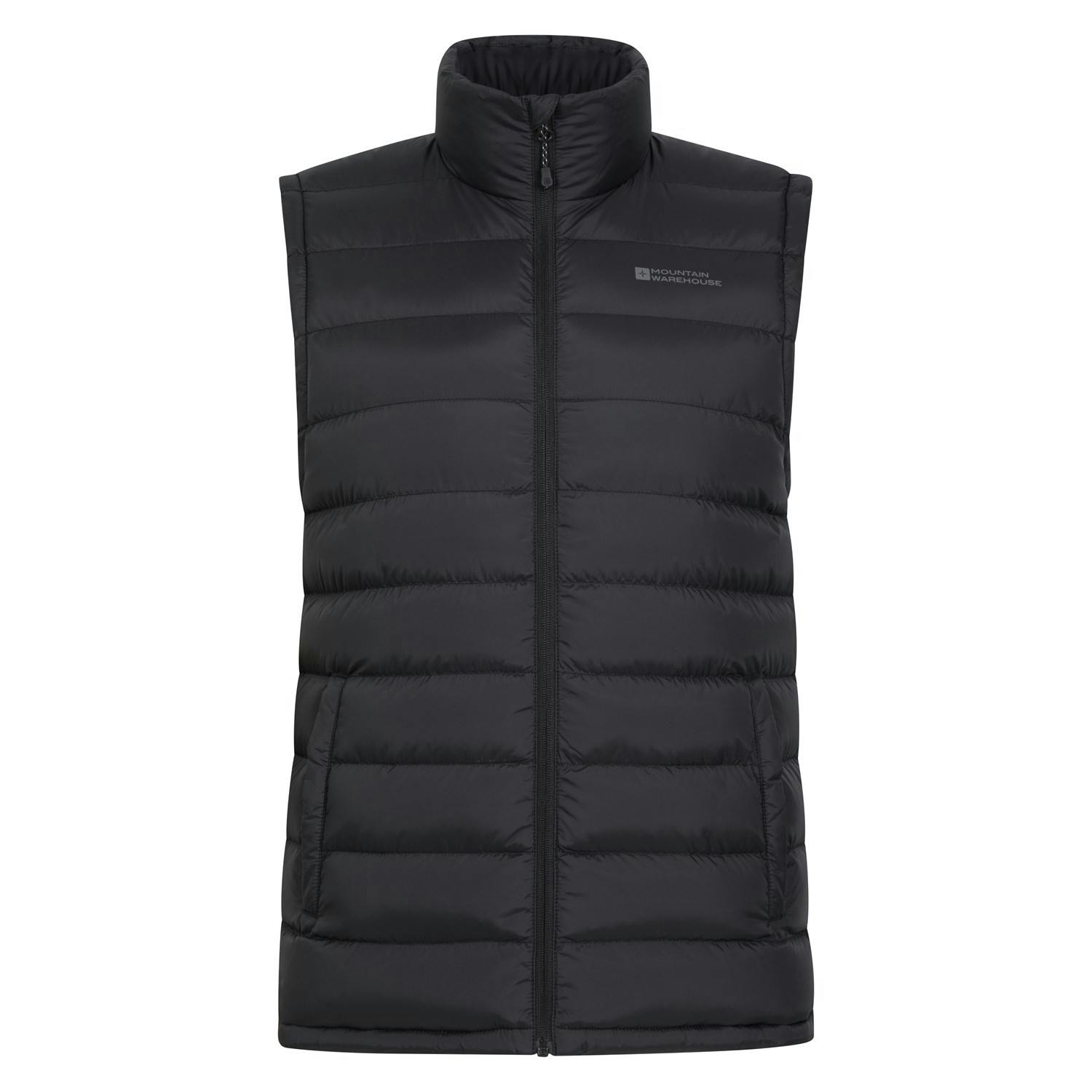 Mountain Warehouse Men's Black Seasons Ii Padded Gilet - Xs - 100% Polyester