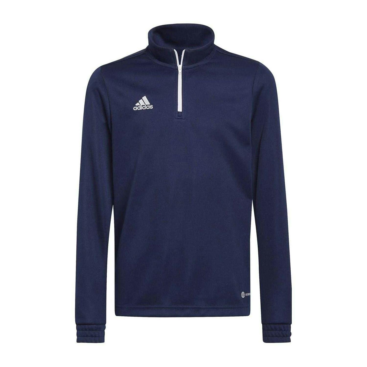 Adidas Kids Entrada 22 Recycled Polyester Training Top - Navy - 7-8 Years - Navy - 100% Recycled Polyester