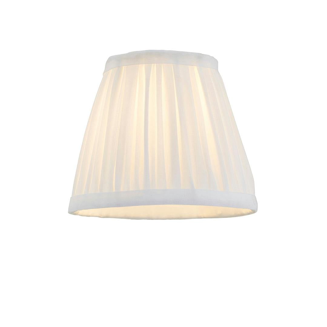 Pagazzi Lighting White Junia Off Pleated Candle Shade