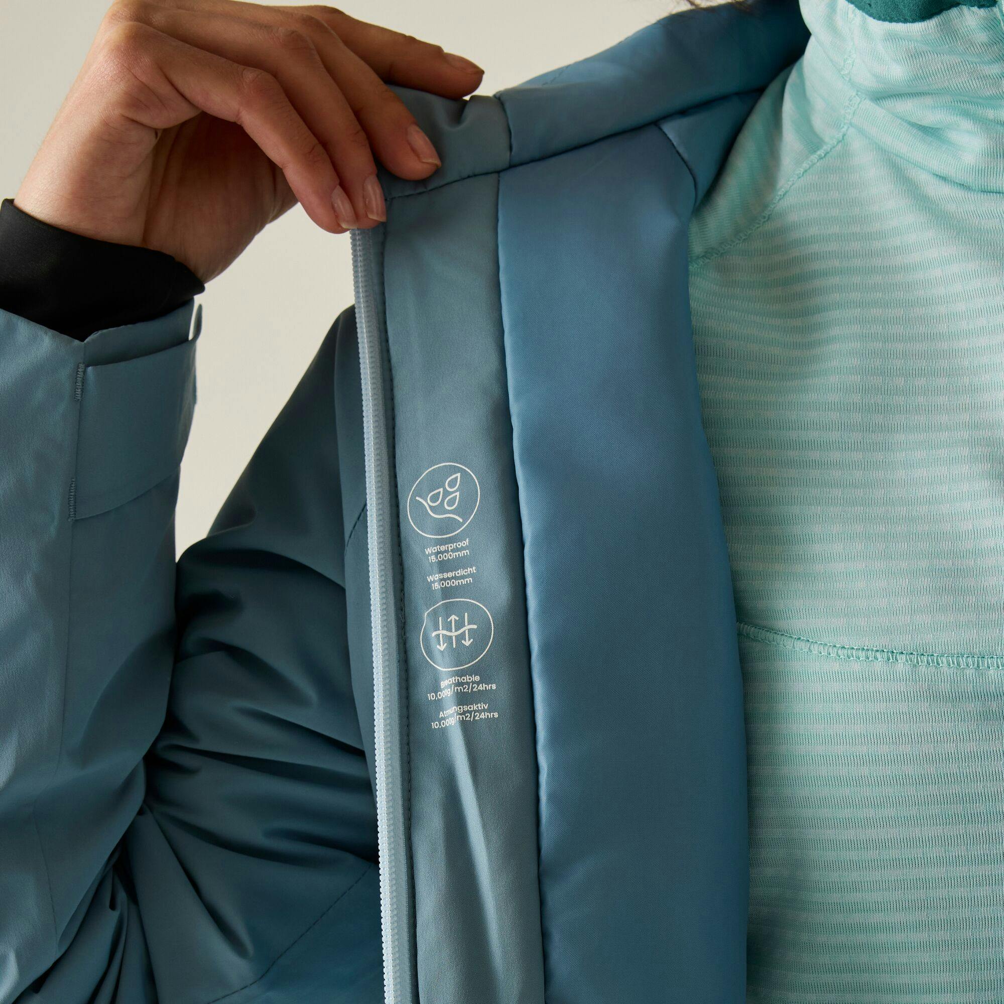 Regatta Women's Blue / Marcia Insulated Jacket - Dusky /Skyway - 10 Uk - Dusky /Skyway - 100% Mixed